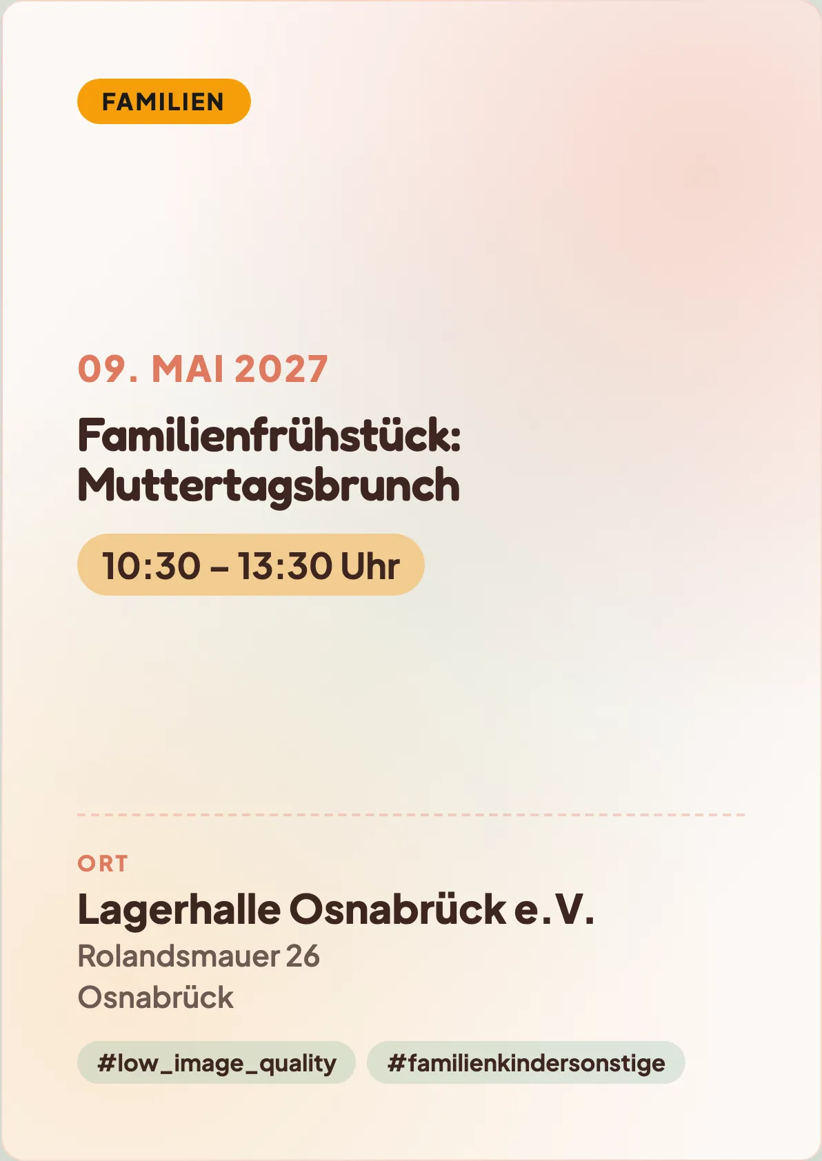 Veranstaltungsflyer