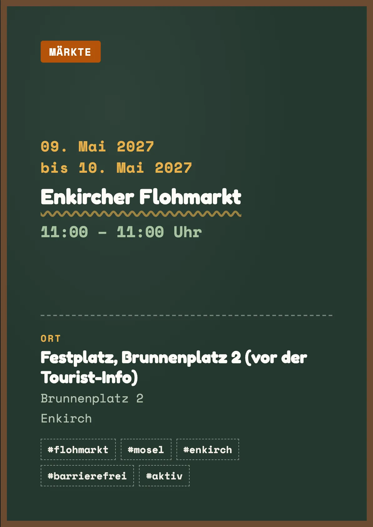 Veranstaltungsflyer