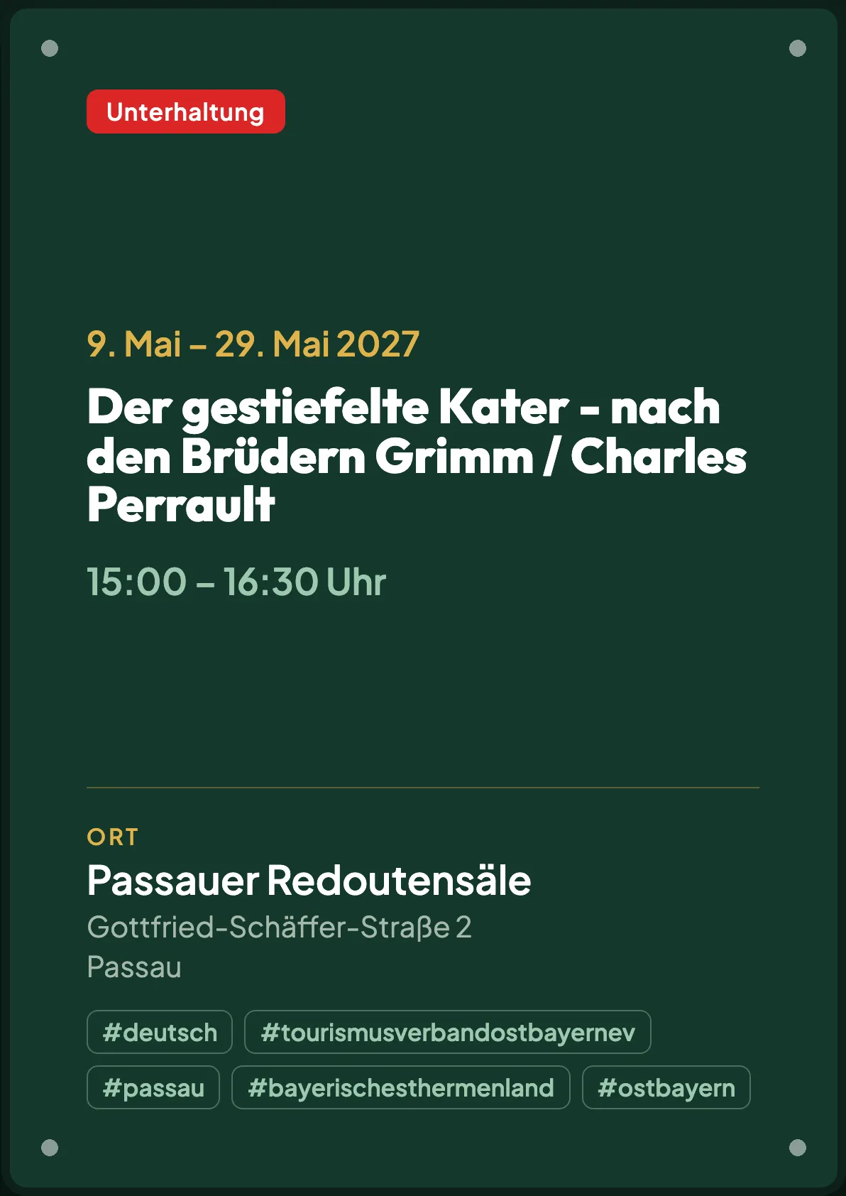Veranstaltungsflyer