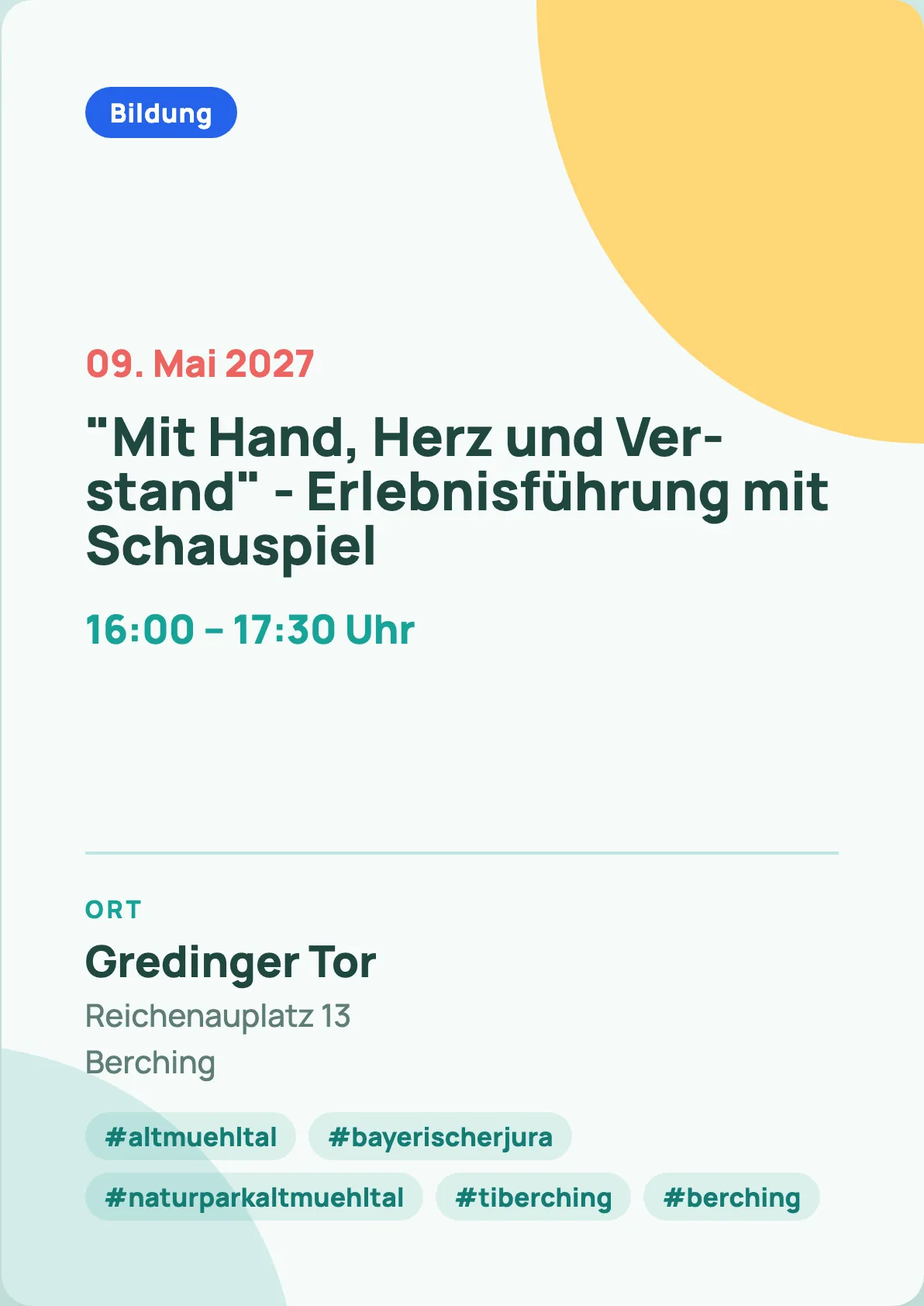 Veranstaltungsflyer