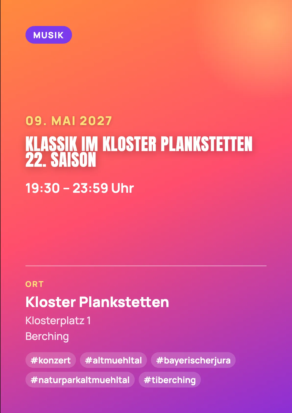 Veranstaltungsflyer