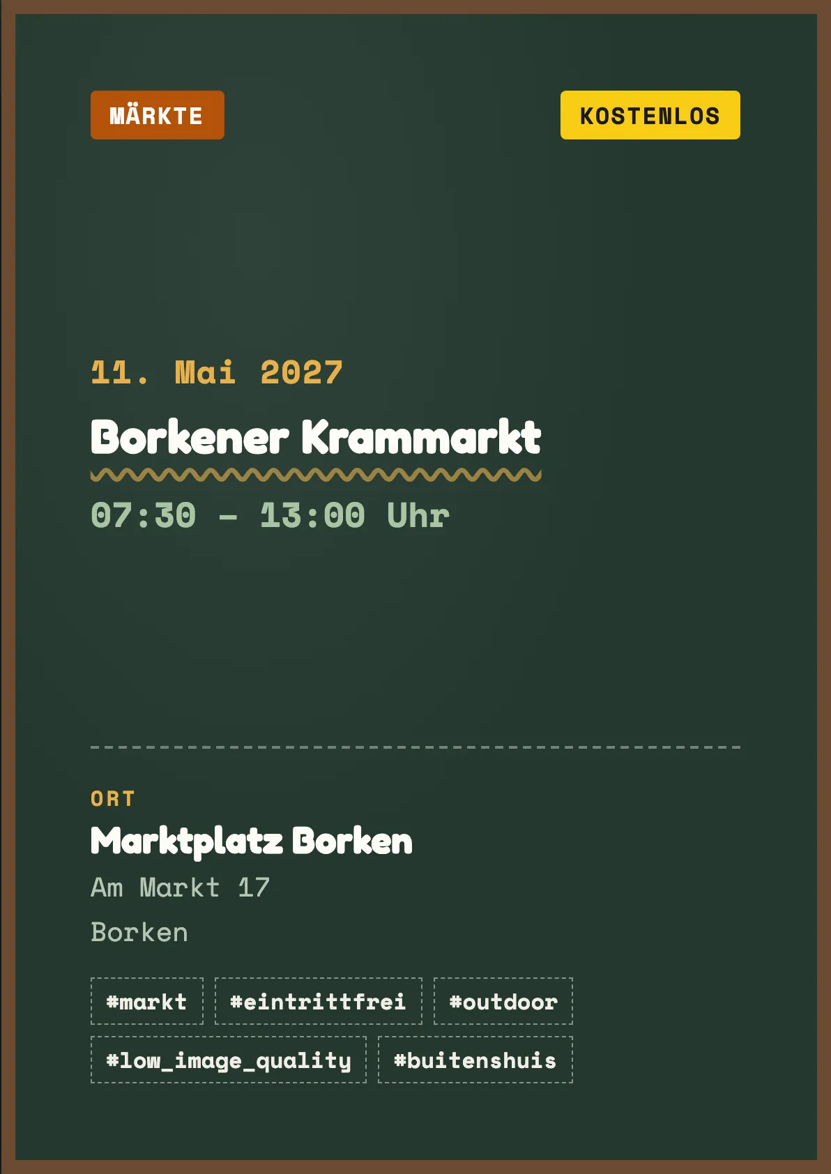Veranstaltungsflyer