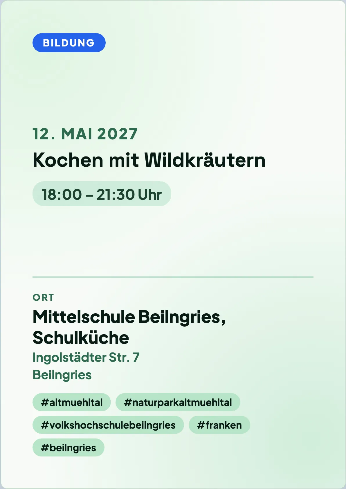 Veranstaltungsflyer