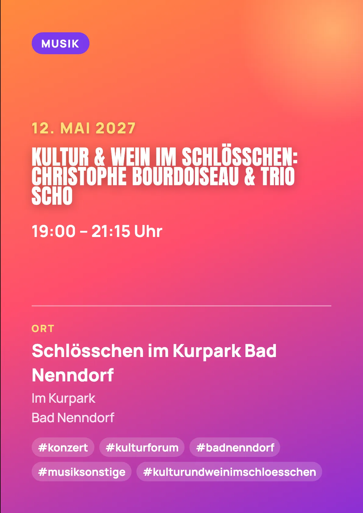 Veranstaltungsflyer