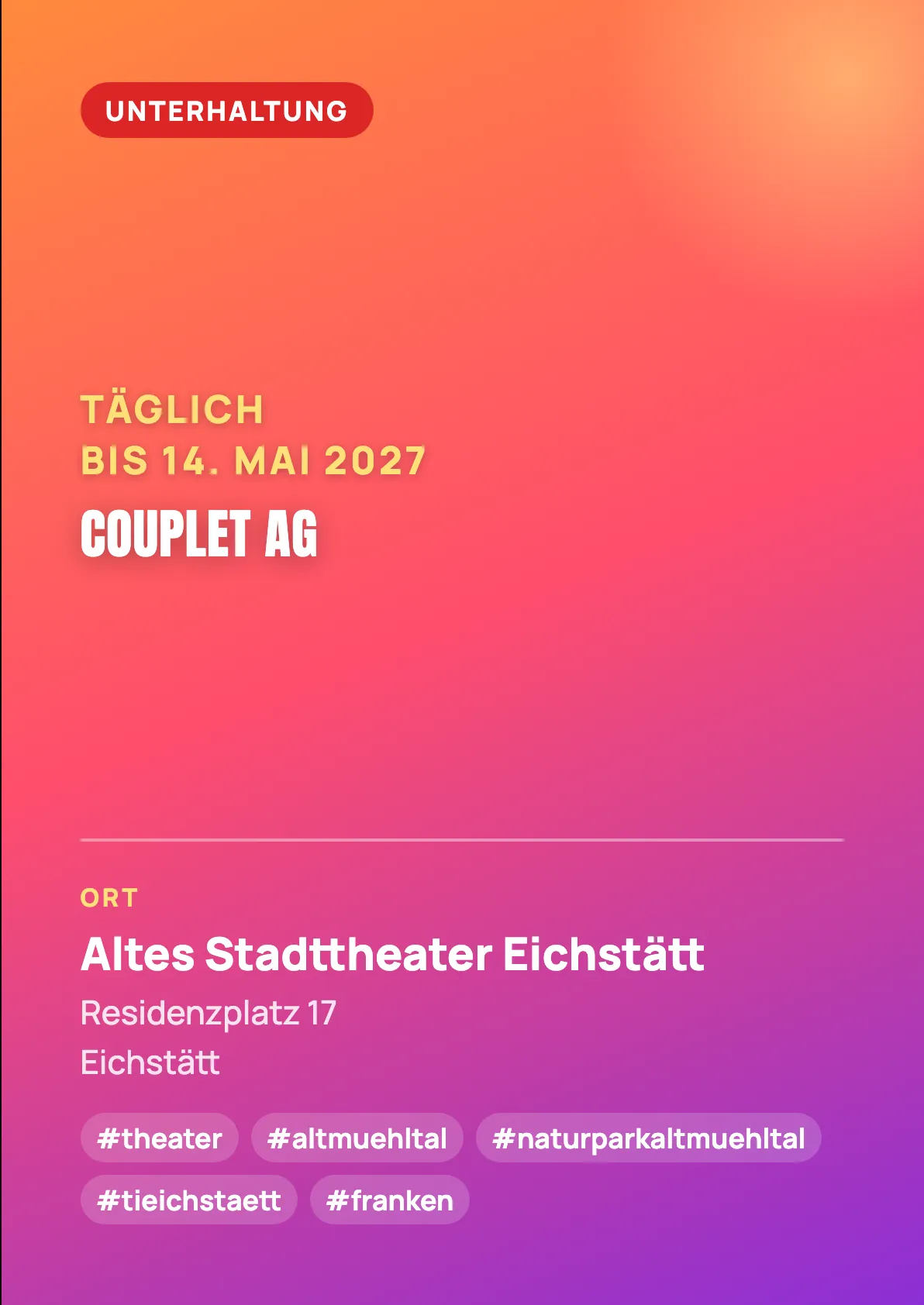 Veranstaltungsflyer