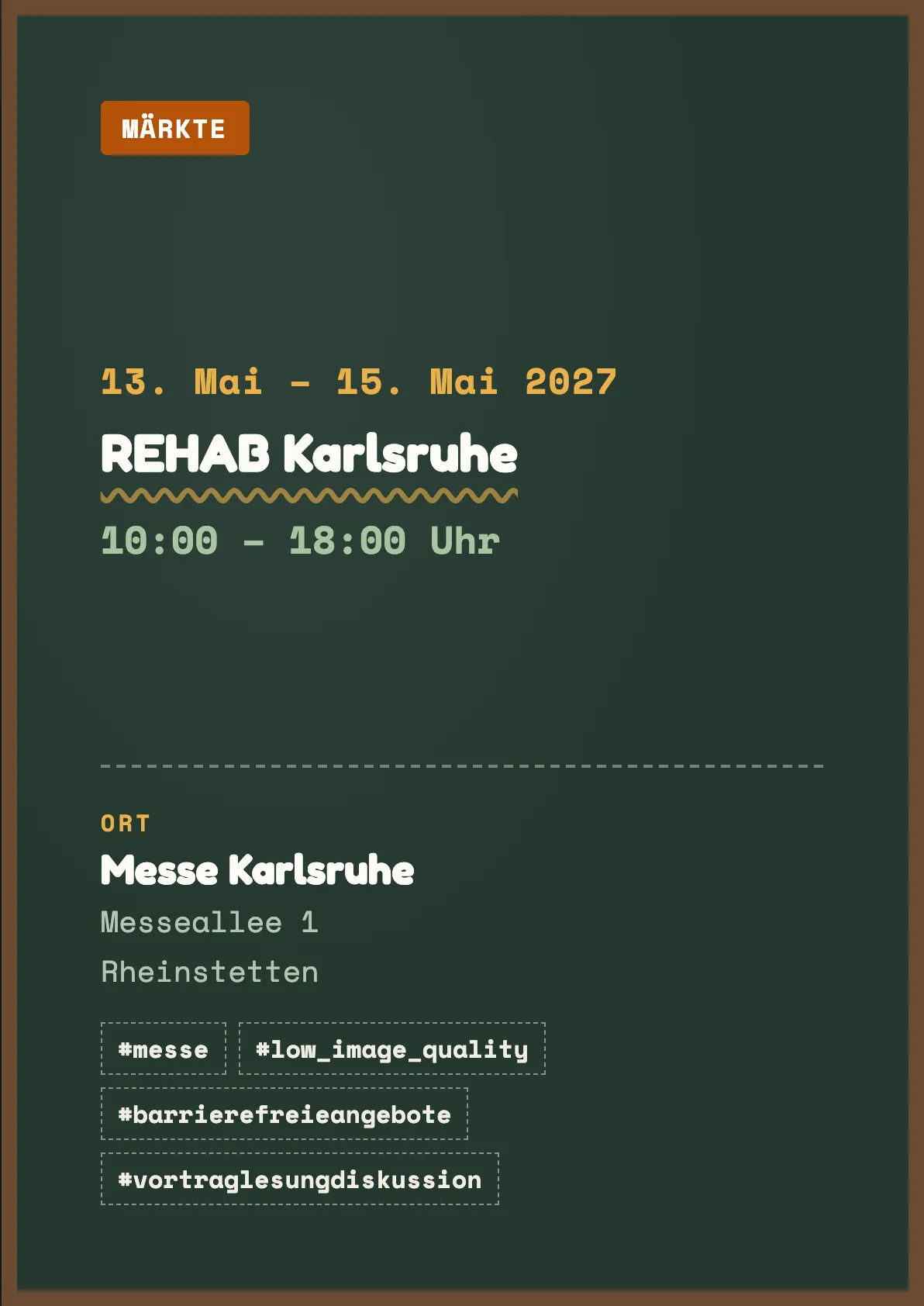 Veranstaltungsflyer