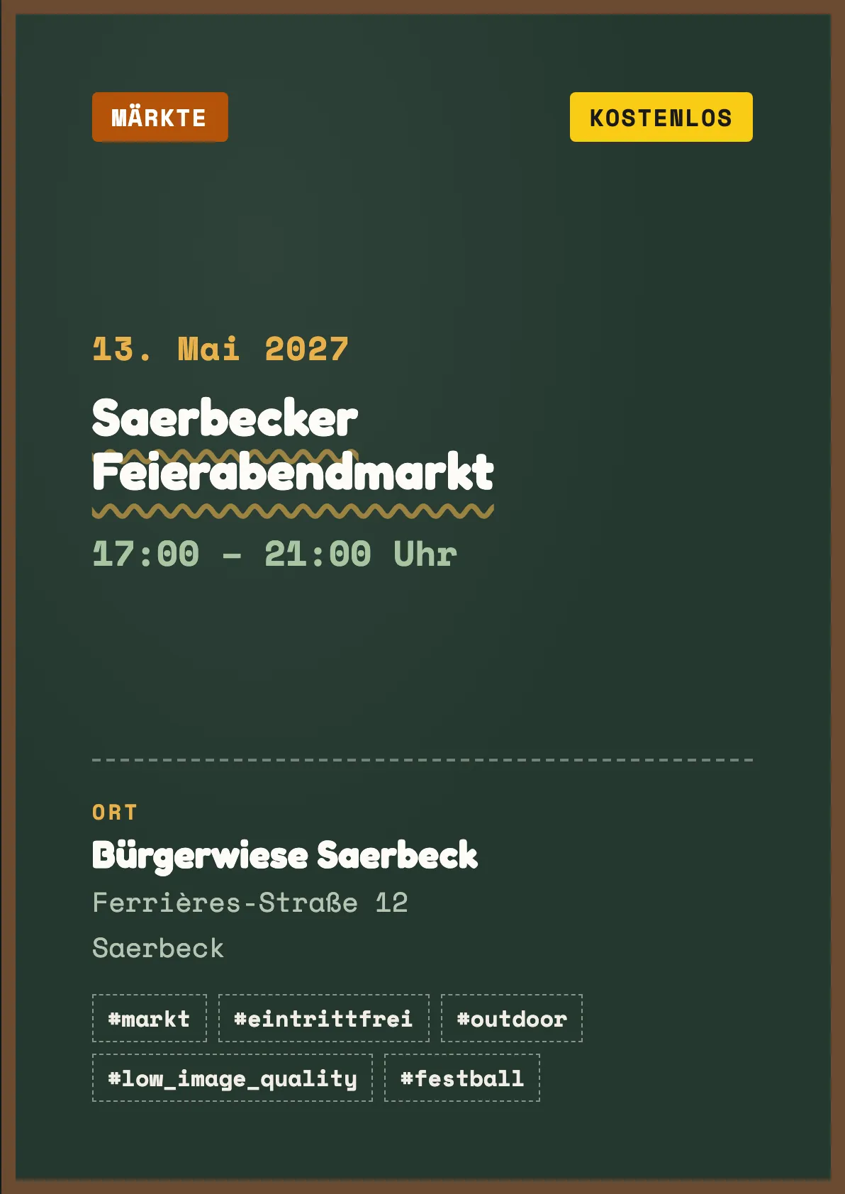 Veranstaltungsflyer