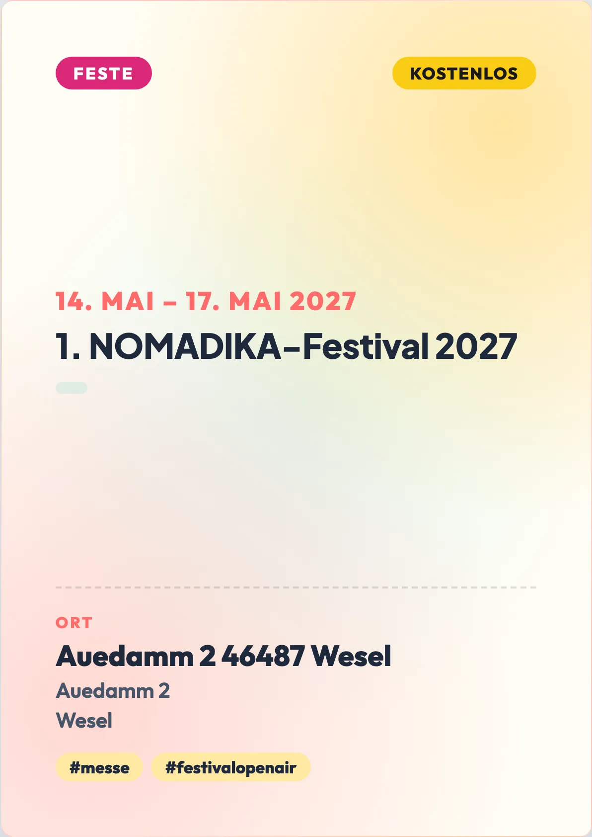 Veranstaltungsflyer