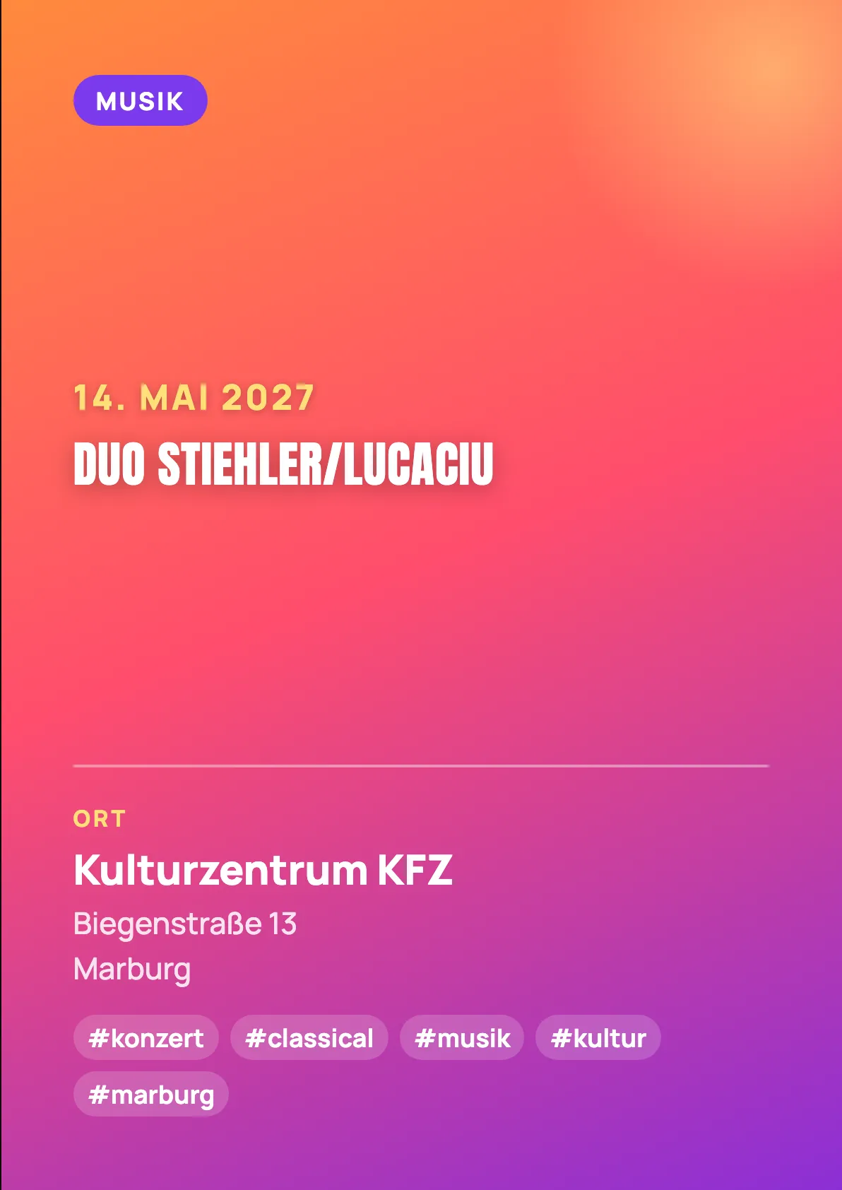 Veranstaltungsflyer