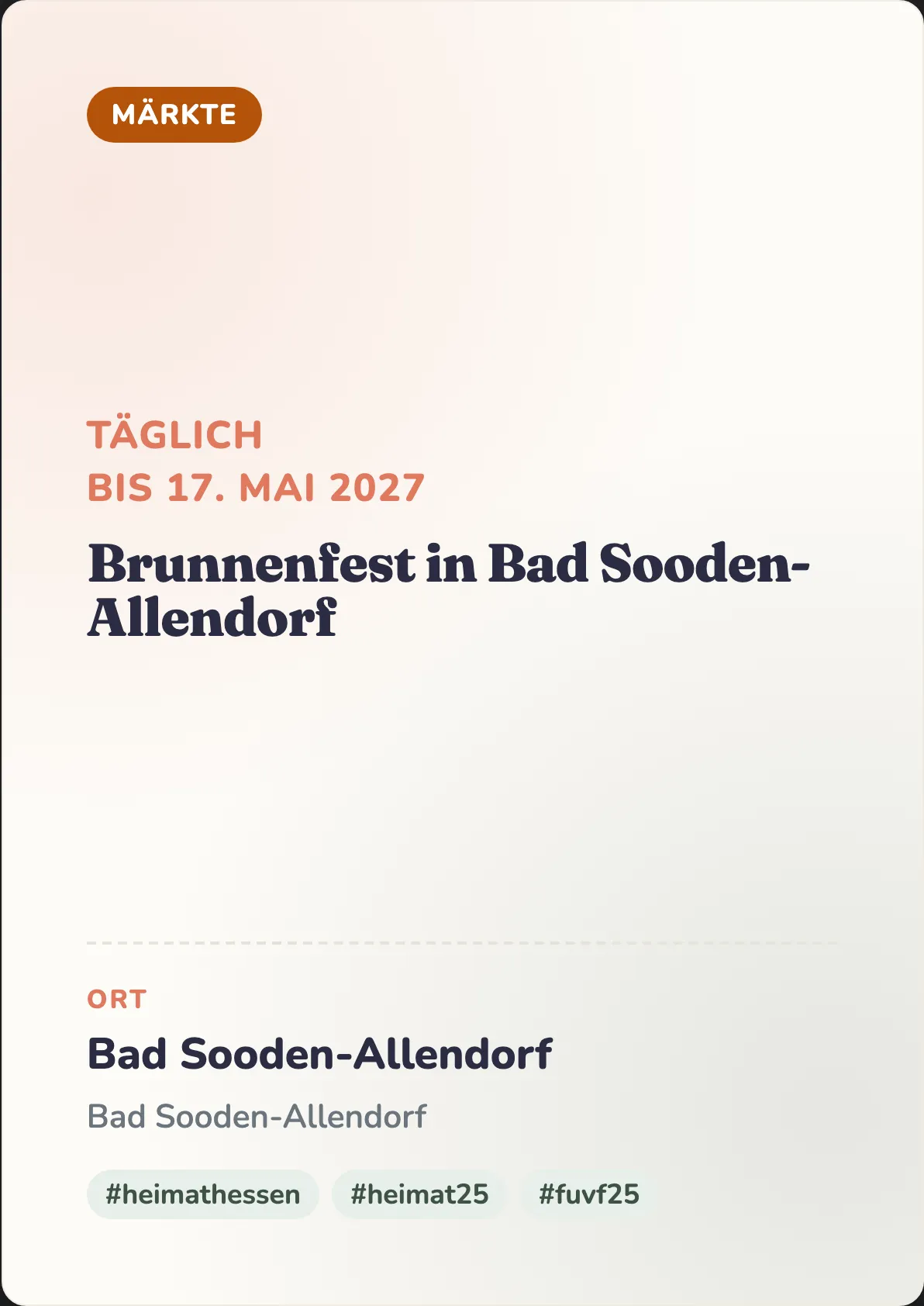 Veranstaltungsflyer