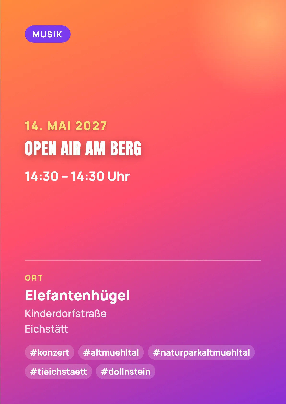 Veranstaltungsflyer