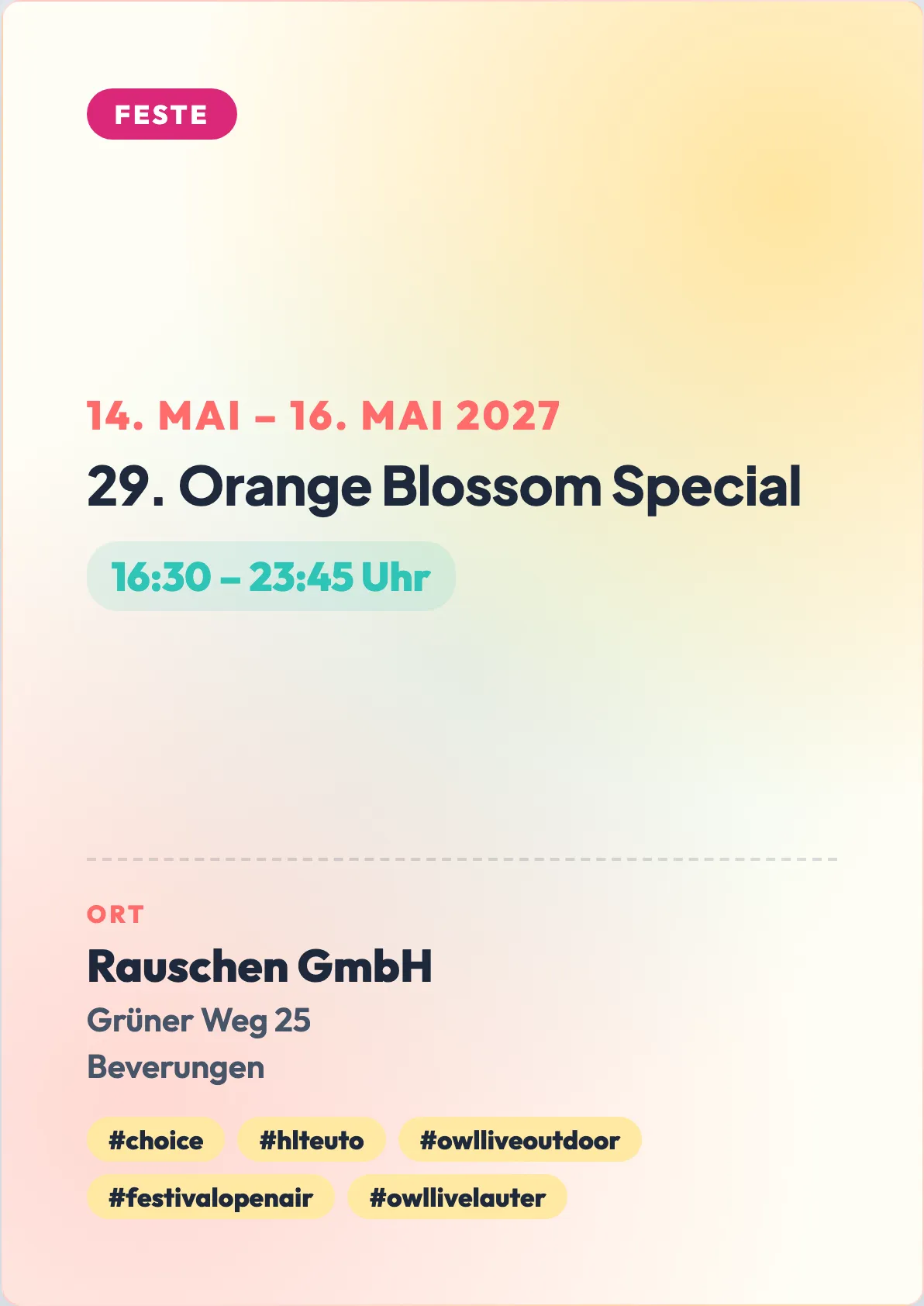 Veranstaltungsflyer