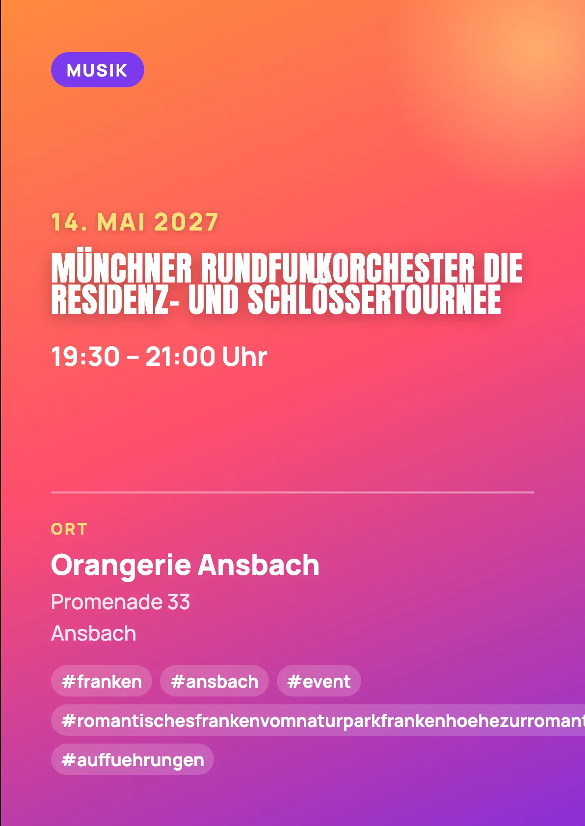Veranstaltungsflyer
