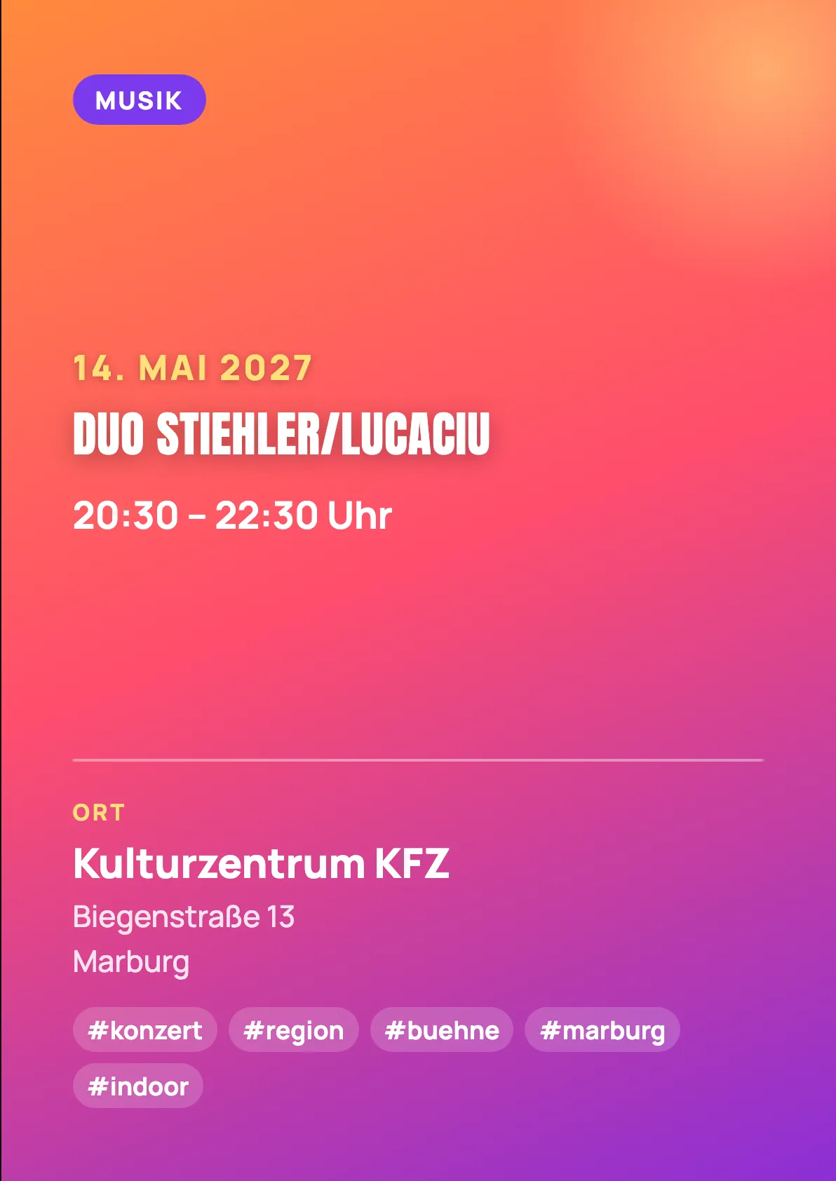 Veranstaltungsflyer