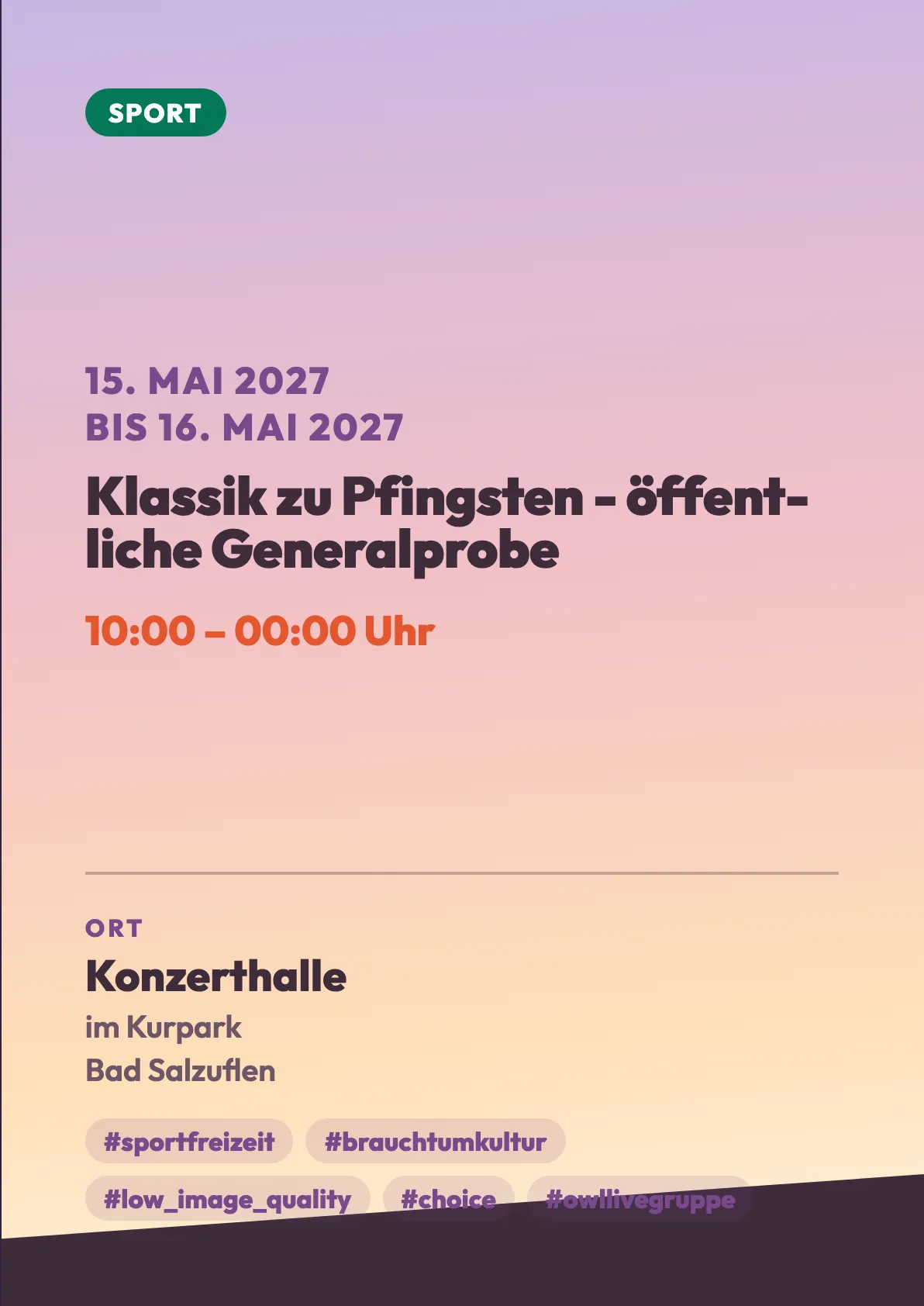 Veranstaltungsflyer