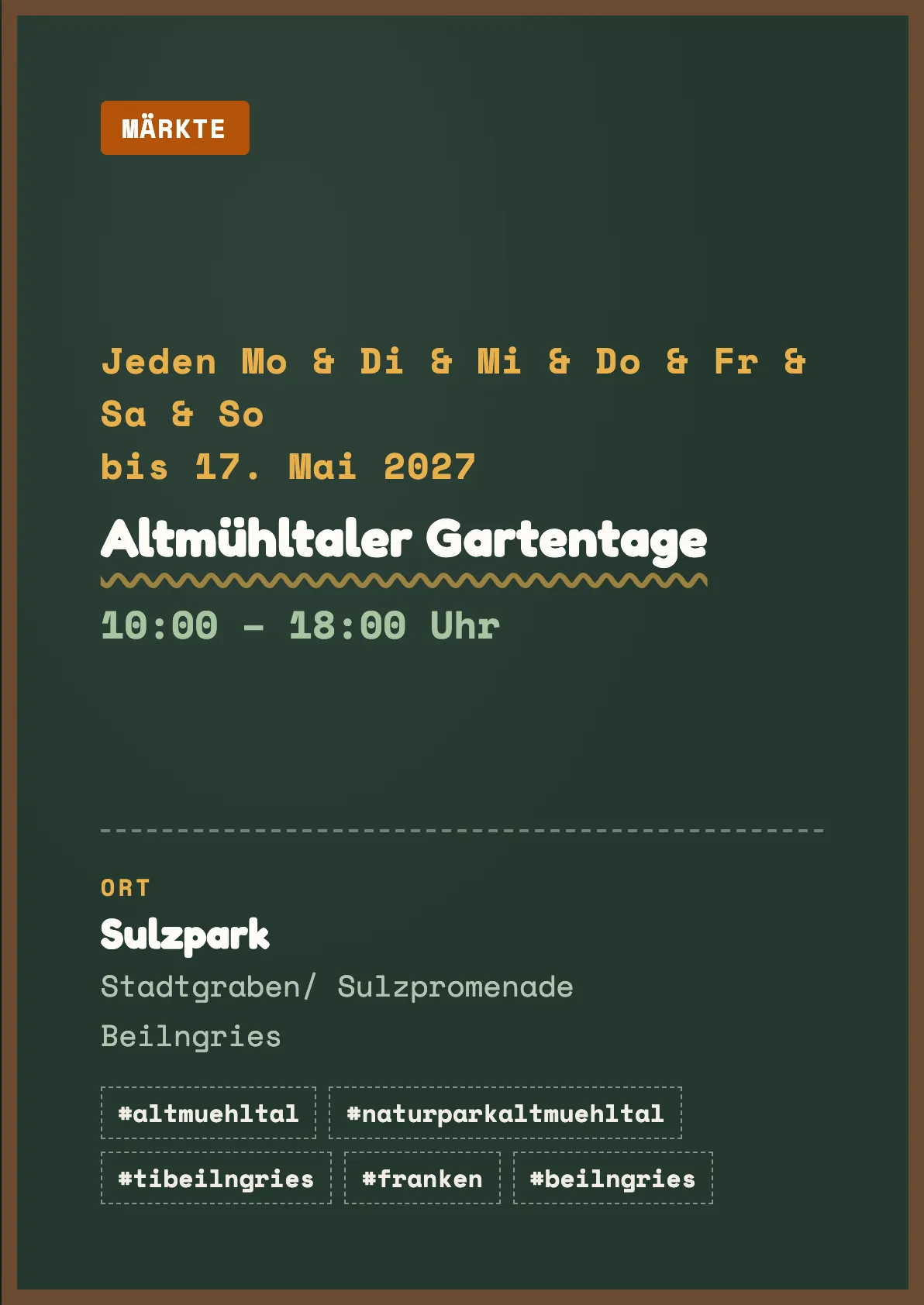 Veranstaltungsflyer