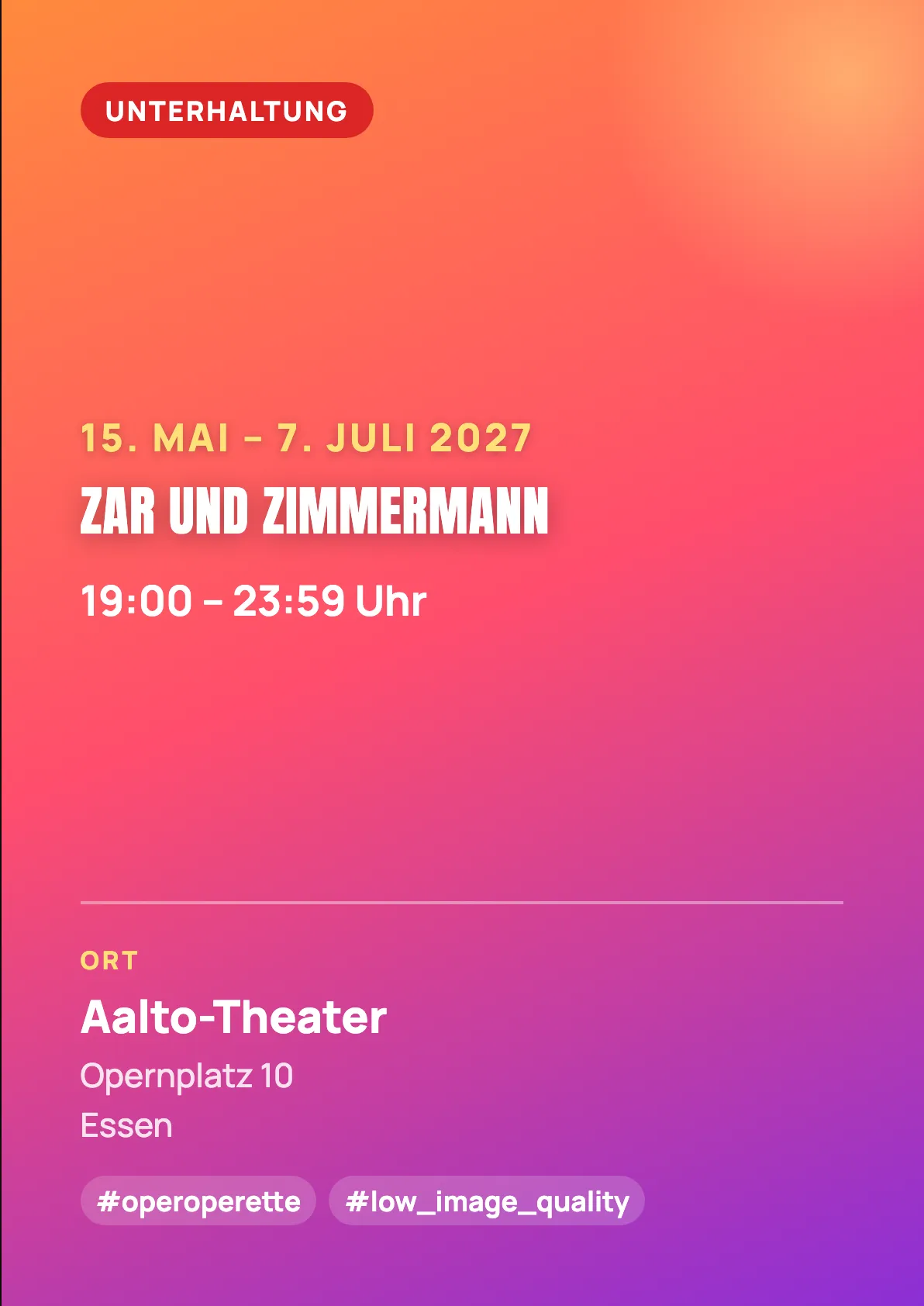 Veranstaltungsflyer