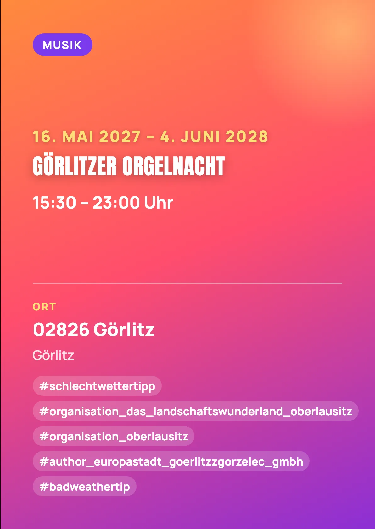 Veranstaltungsflyer