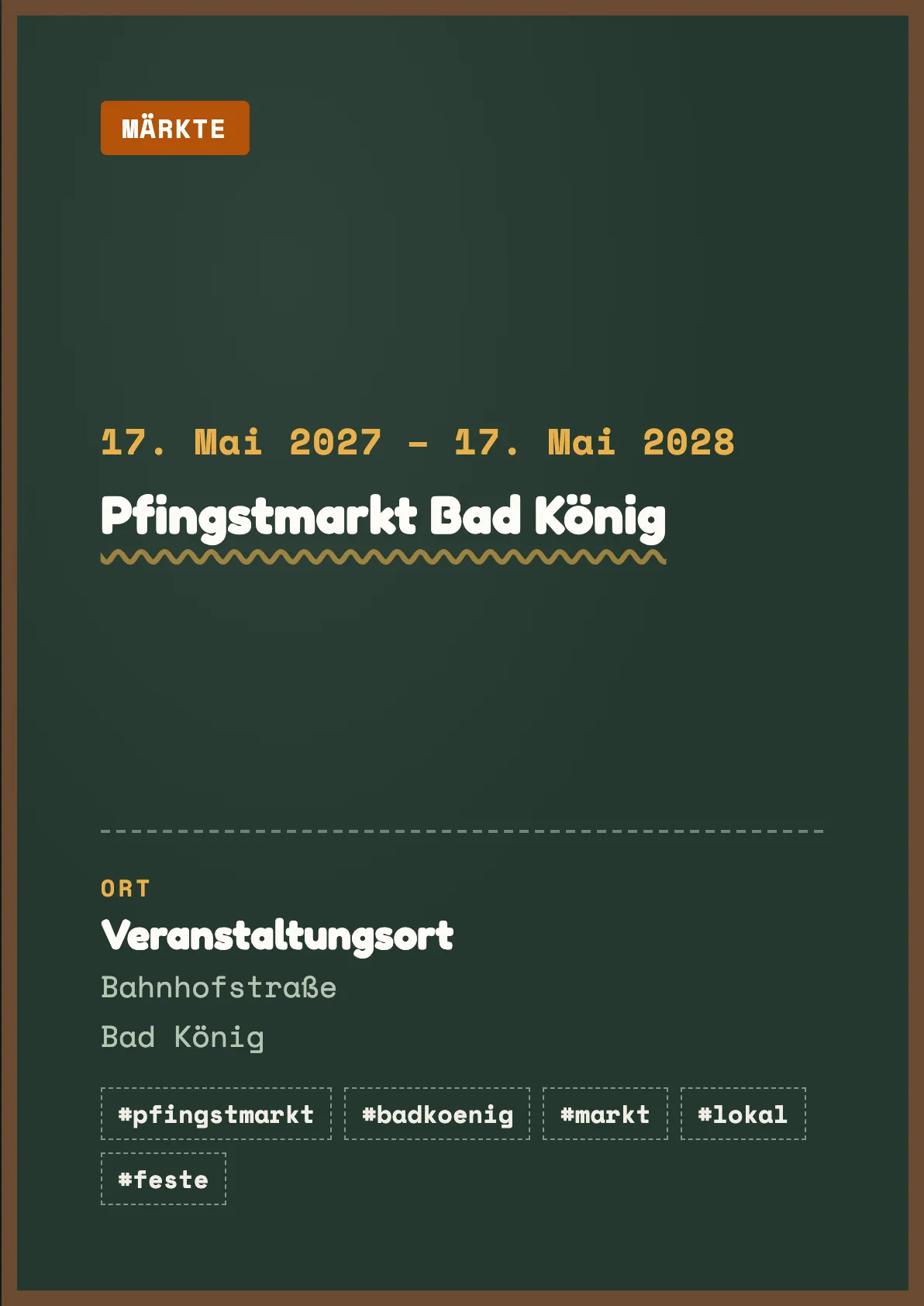 Veranstaltungsflyer