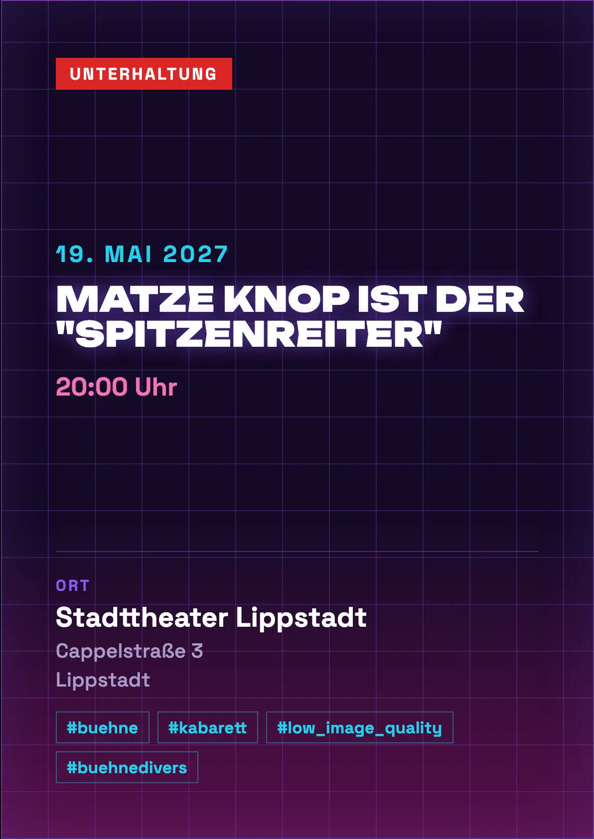 Veranstaltungsflyer