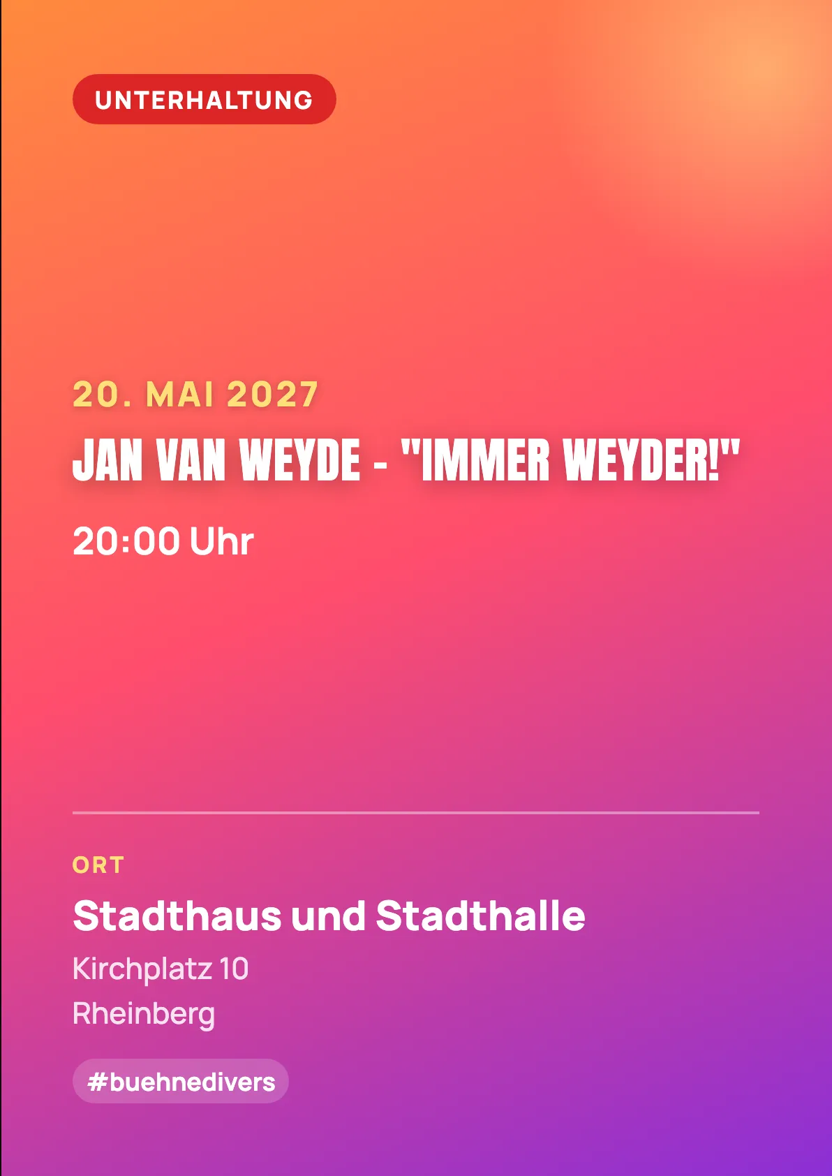 Veranstaltungsflyer