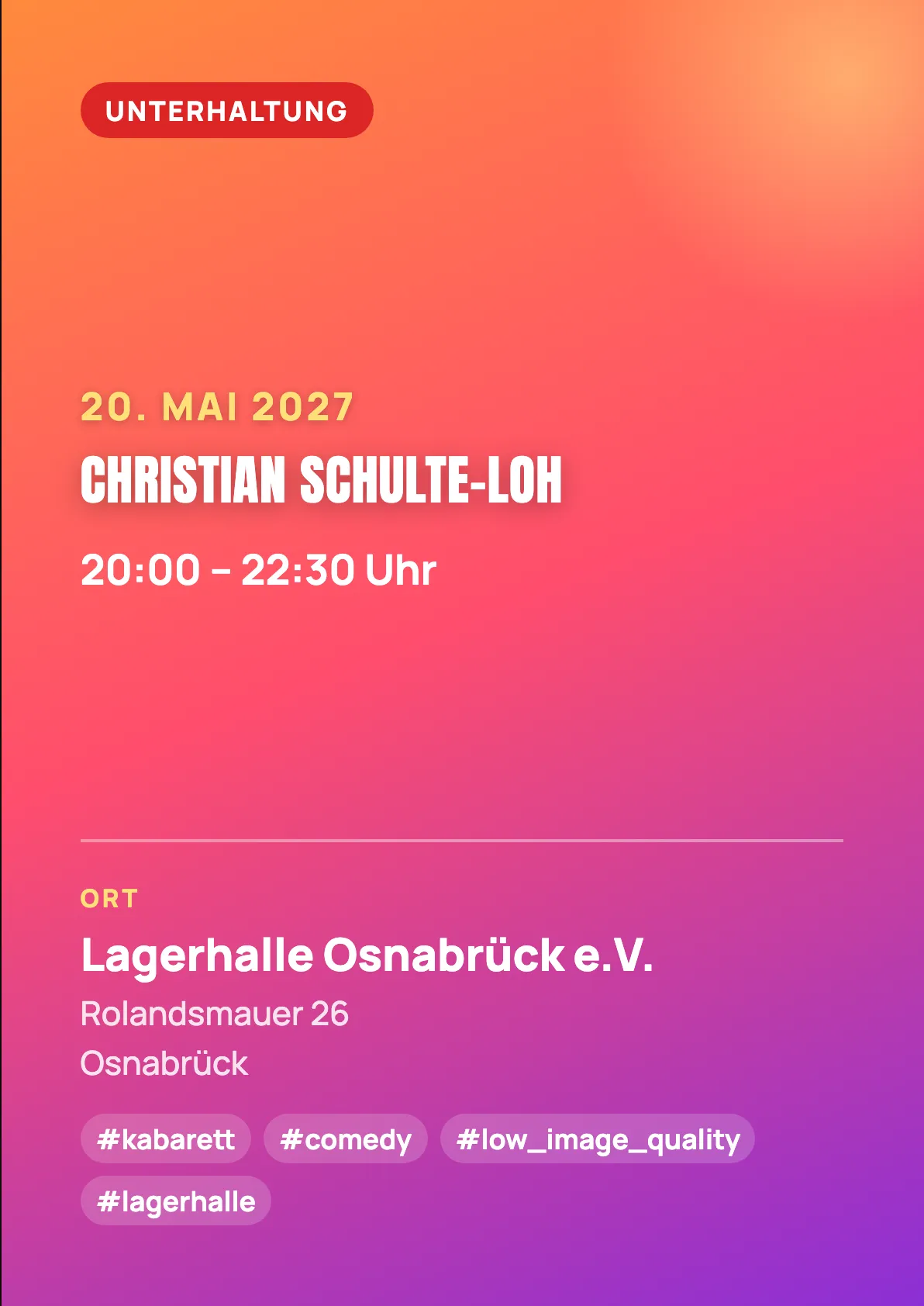 Veranstaltungsflyer