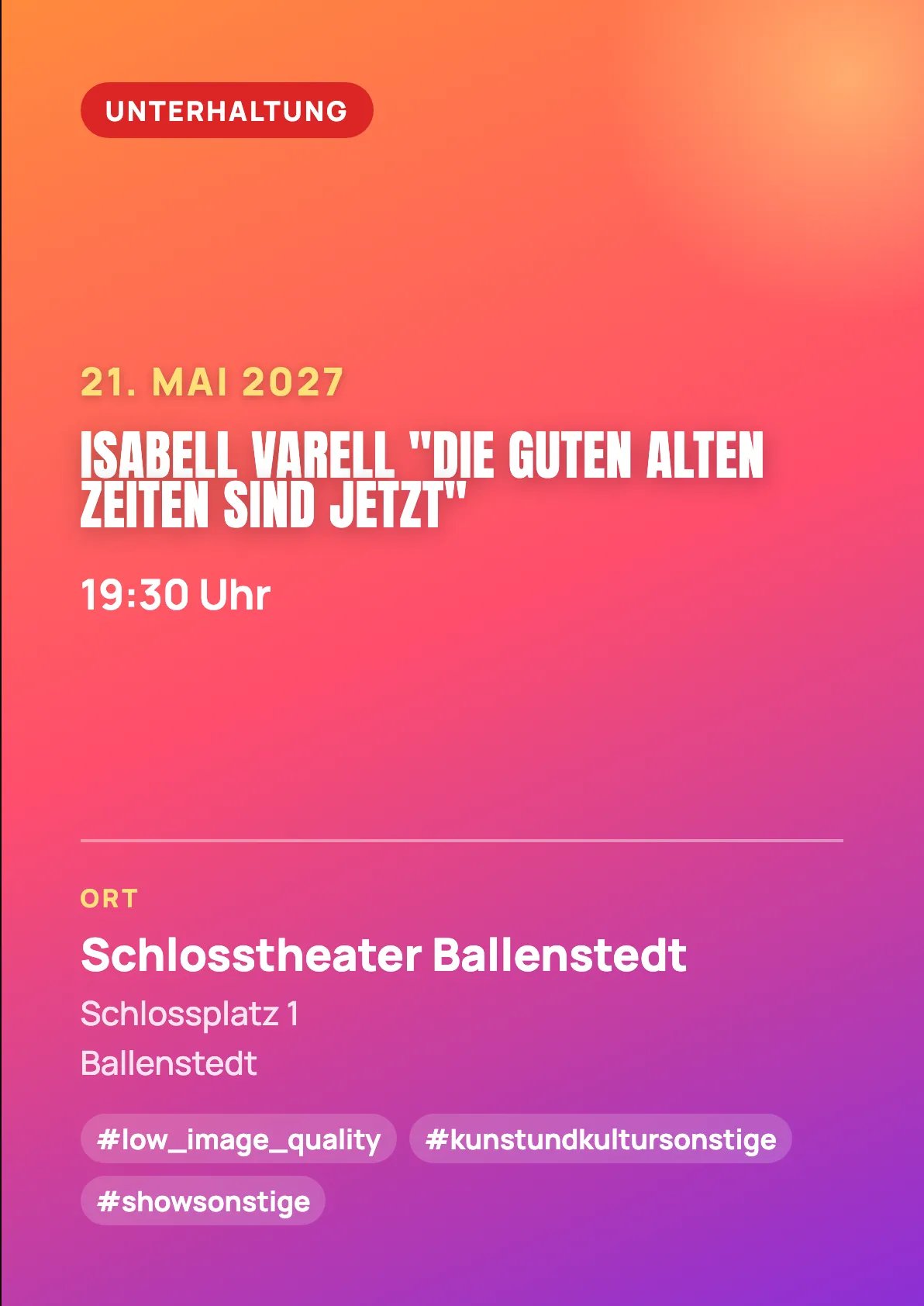 Veranstaltungsflyer