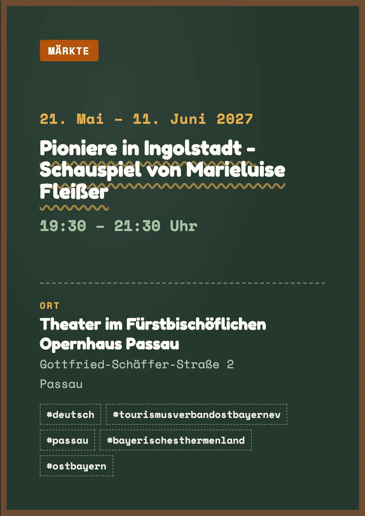 Veranstaltungsflyer