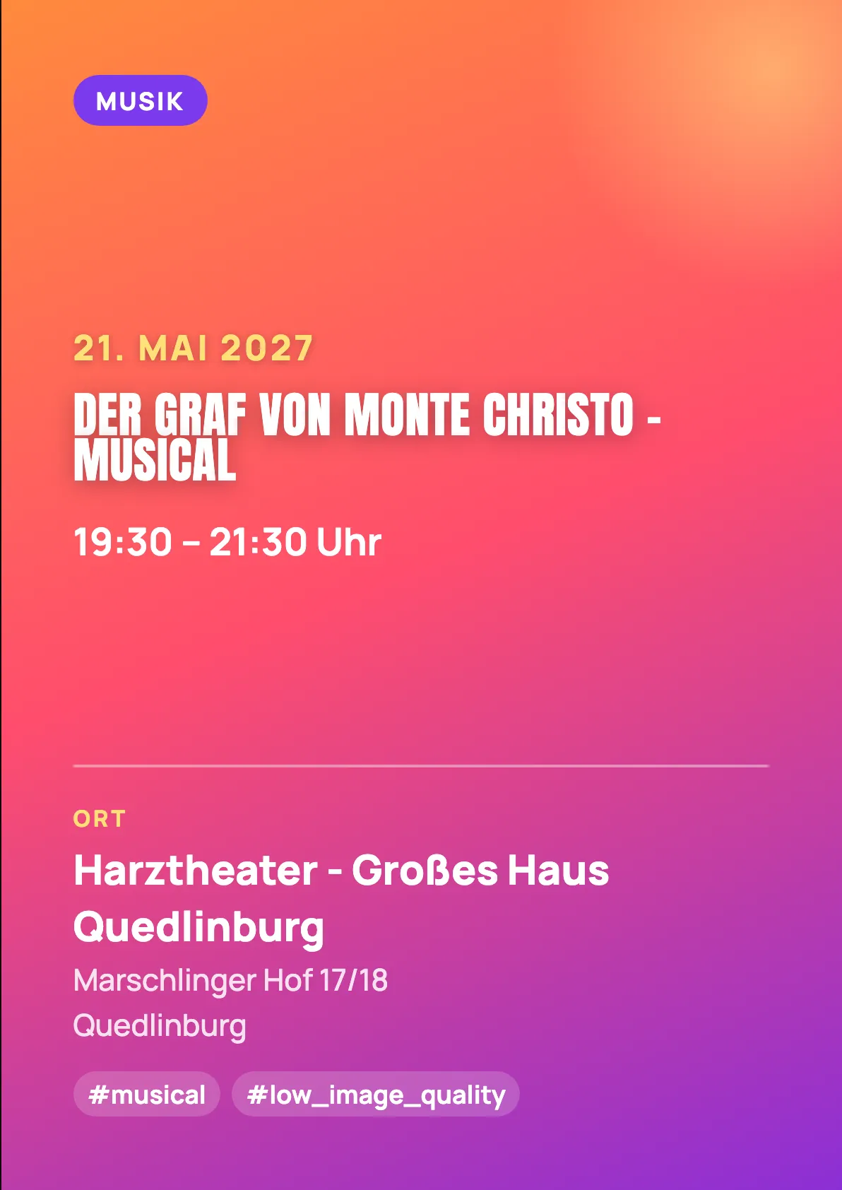 Veranstaltungsflyer