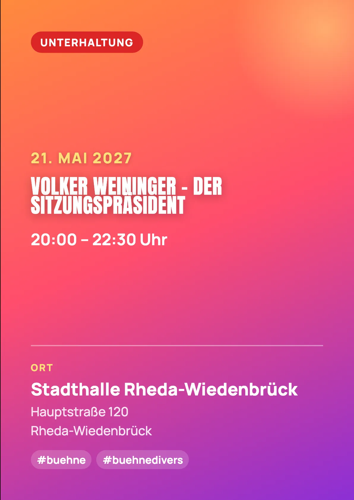 Veranstaltungsflyer