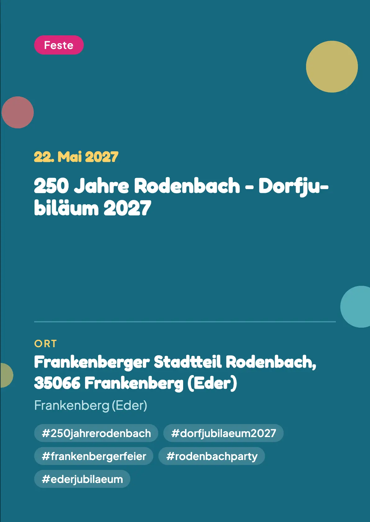 Veranstaltungsflyer