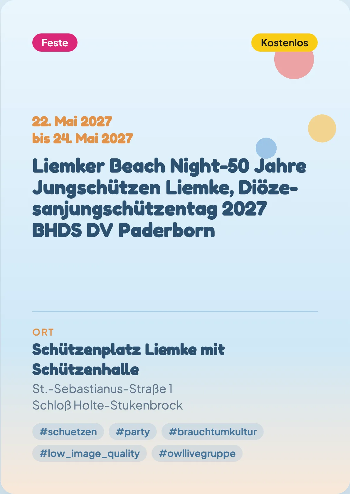 Veranstaltungsflyer