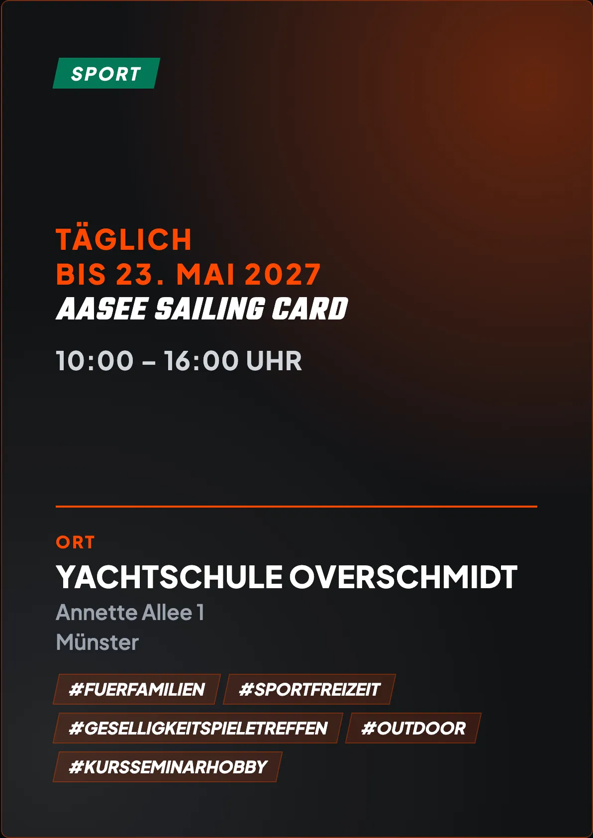 Veranstaltungsflyer