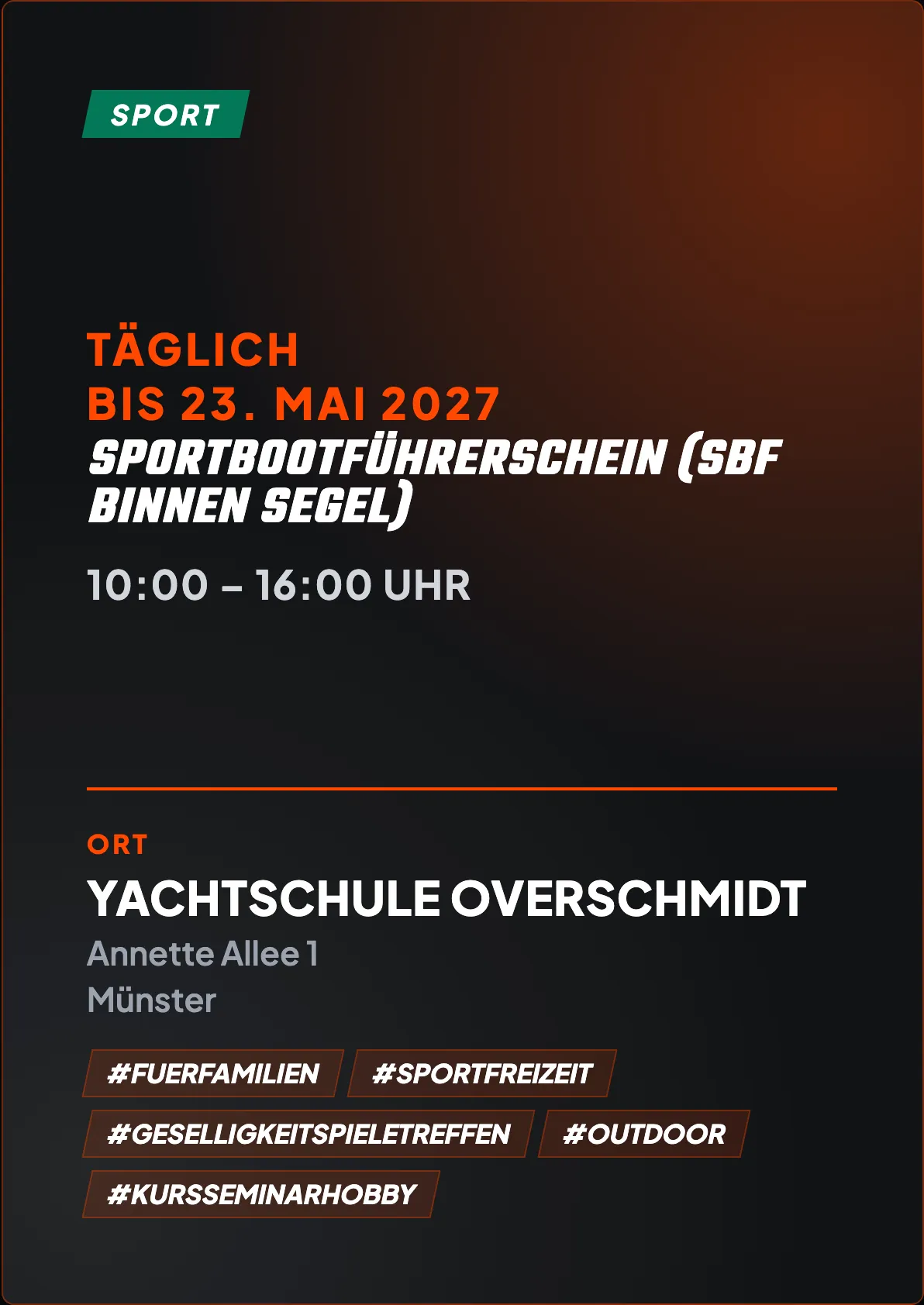 Veranstaltungsflyer