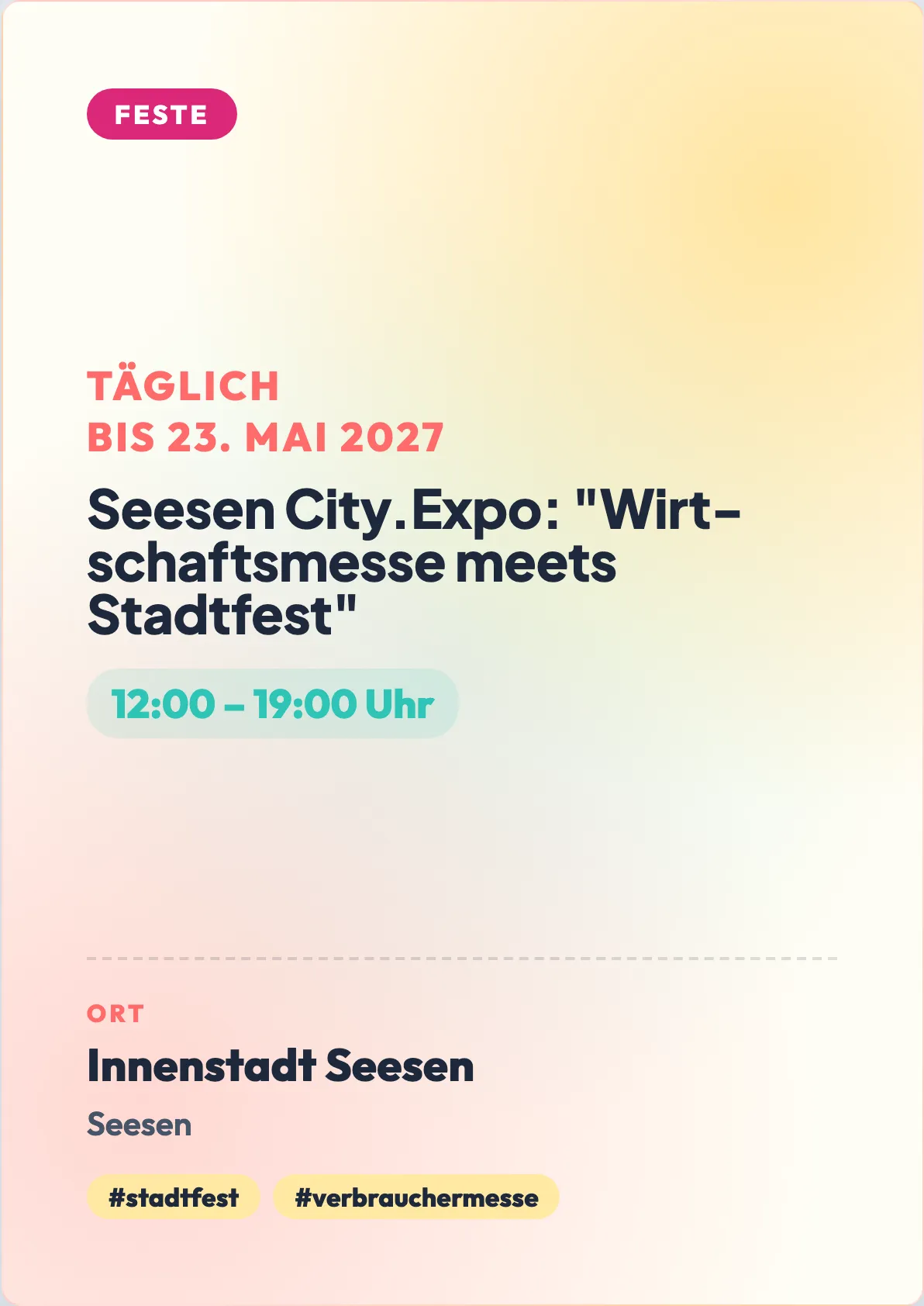 Veranstaltungsflyer