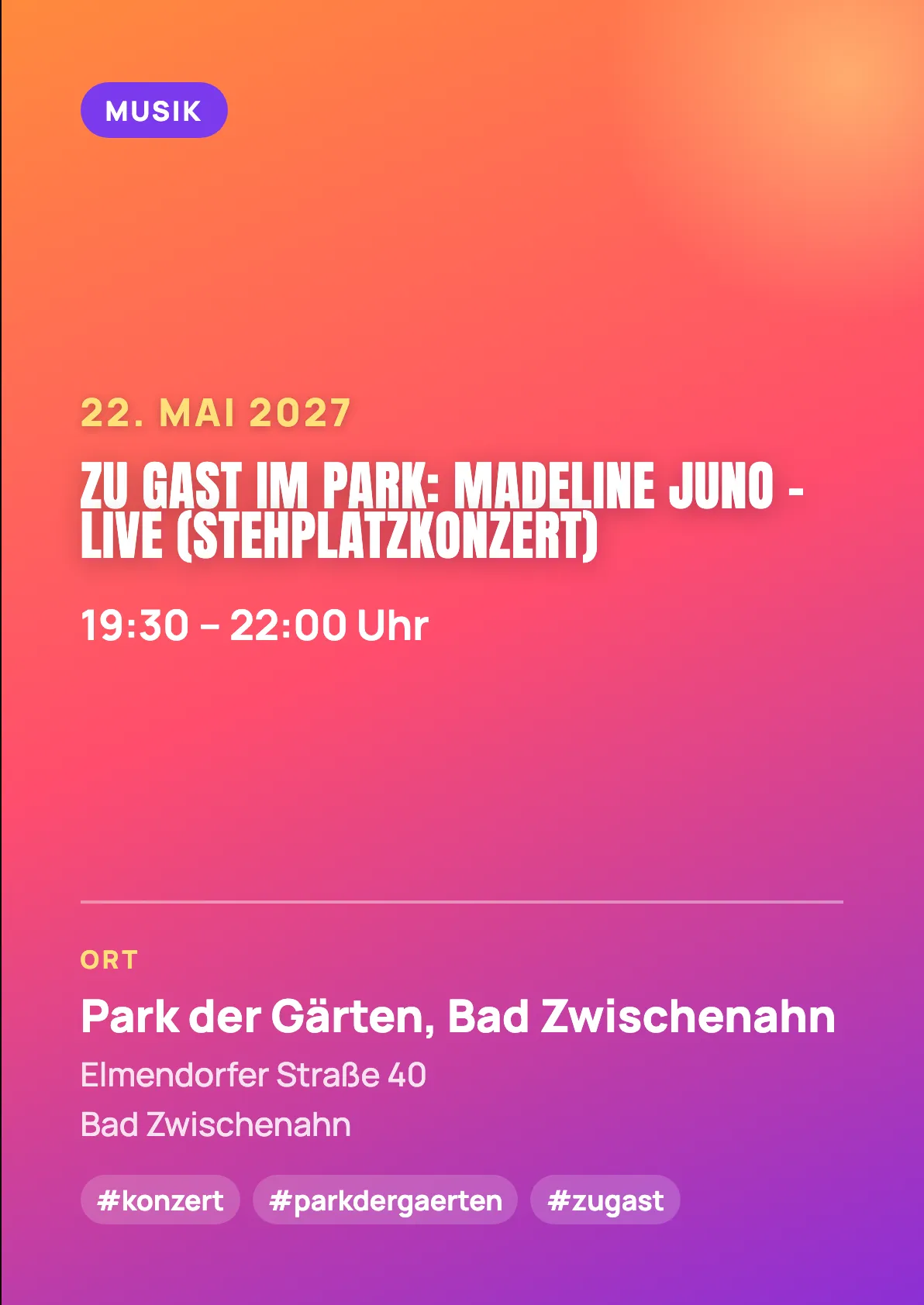 Veranstaltungsflyer
