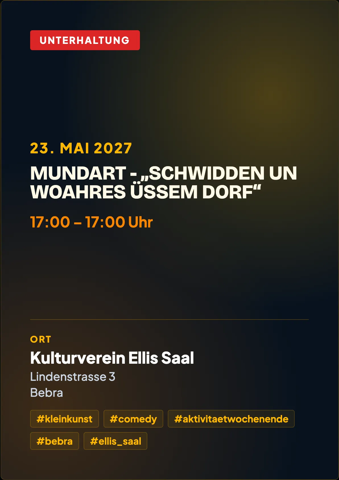 Veranstaltungsflyer