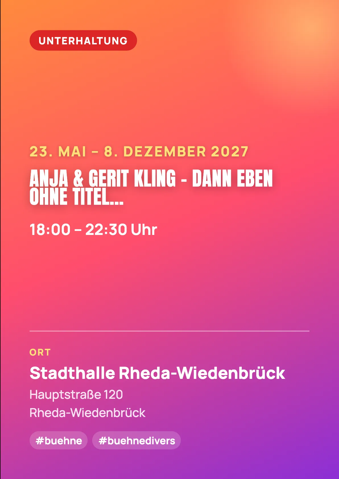 Veranstaltungsflyer