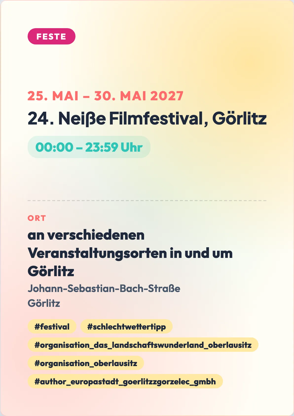 Veranstaltungsflyer