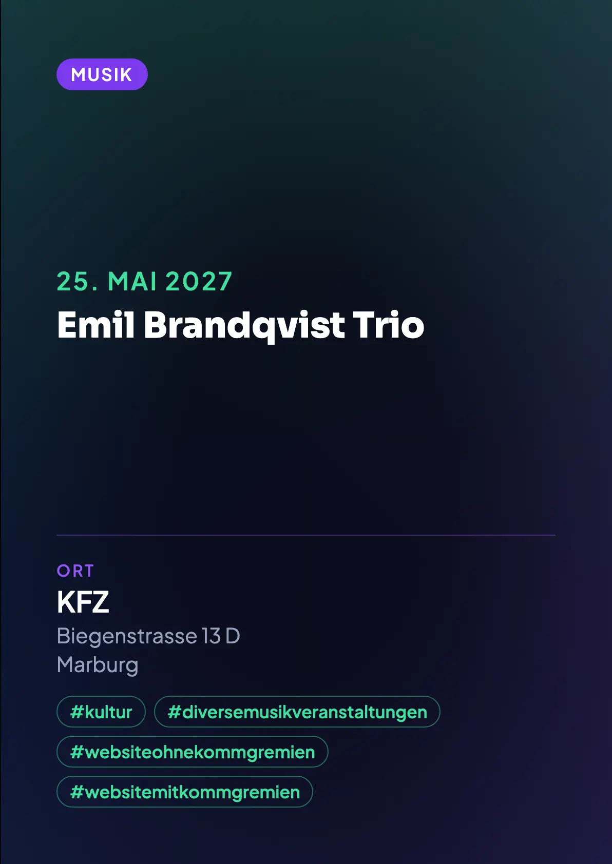 Veranstaltungsflyer