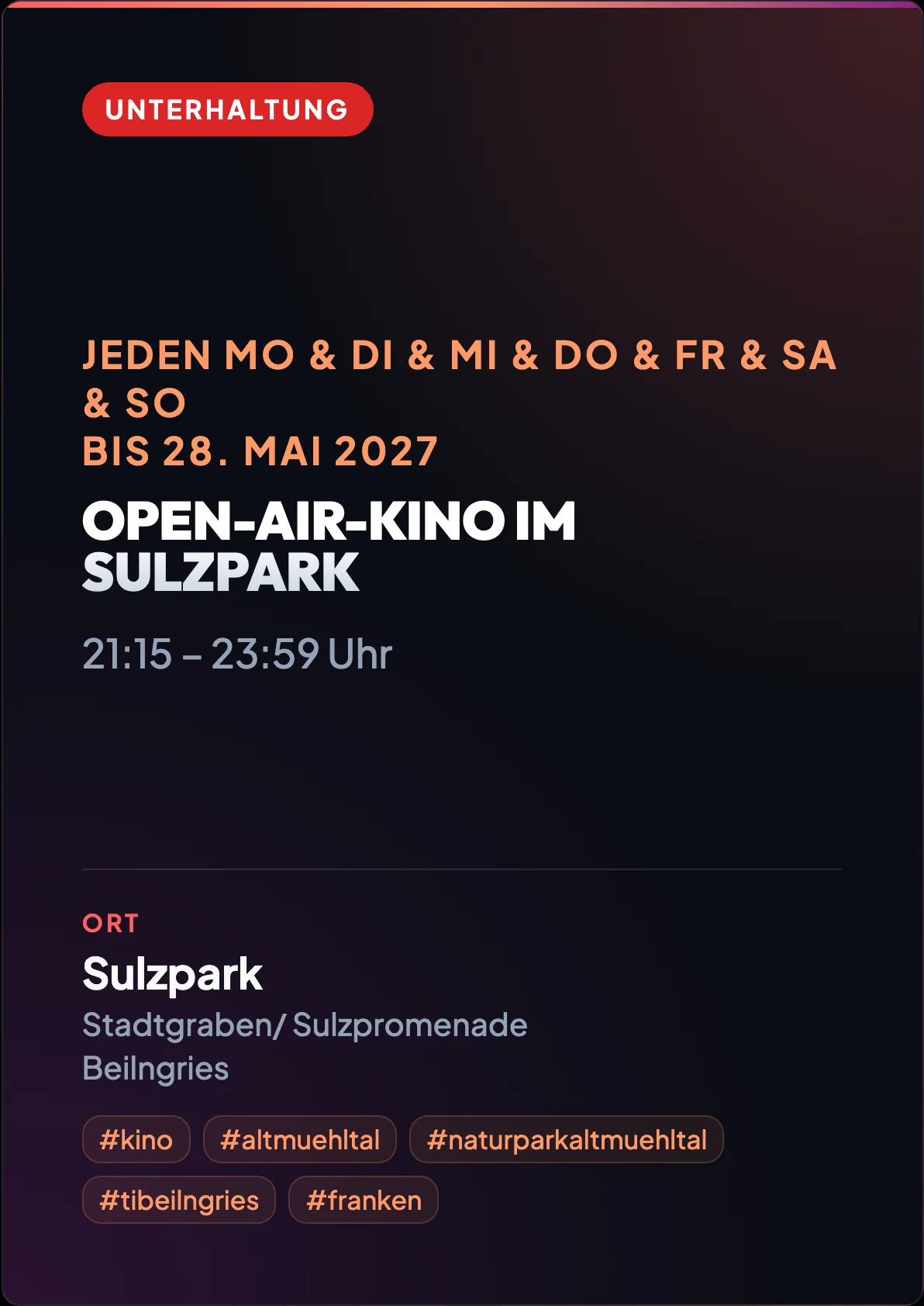 Veranstaltungsflyer