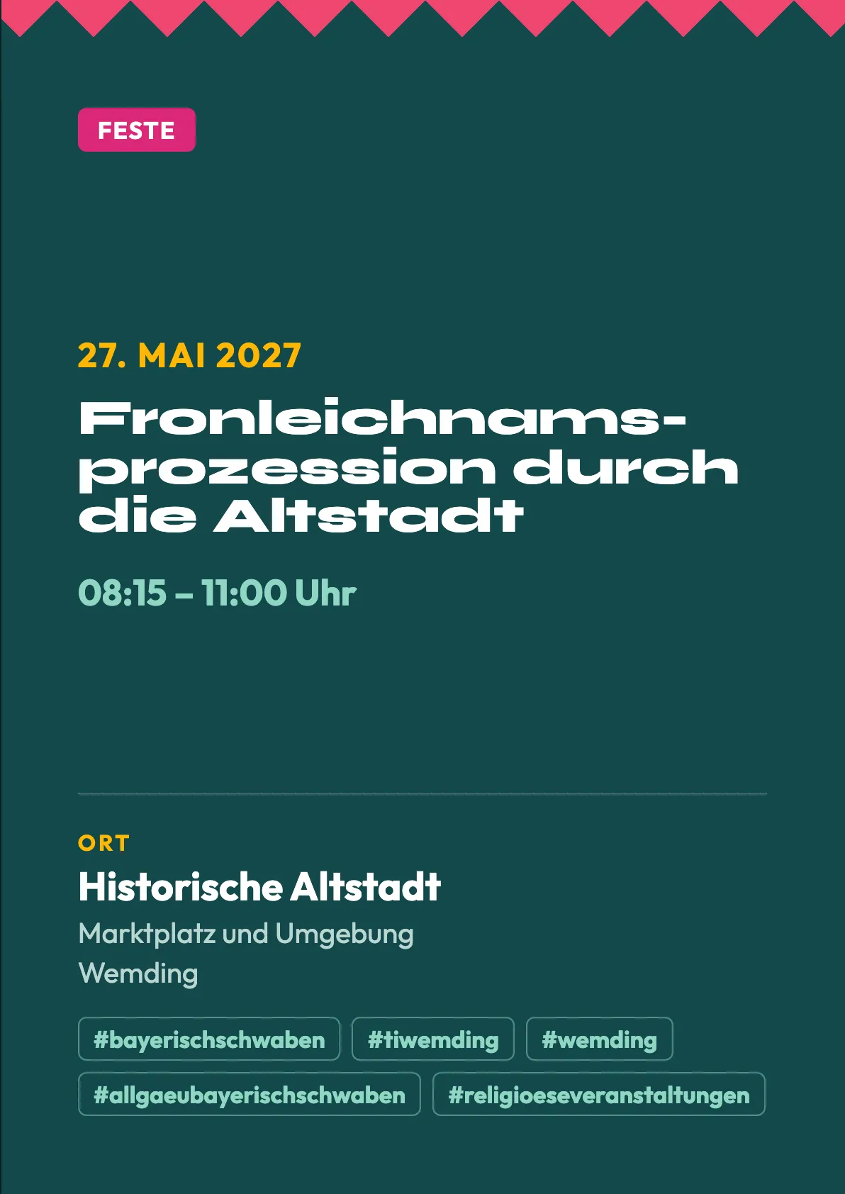 Veranstaltungsflyer