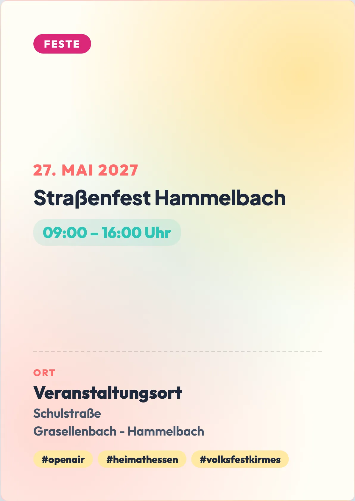 Veranstaltungsflyer