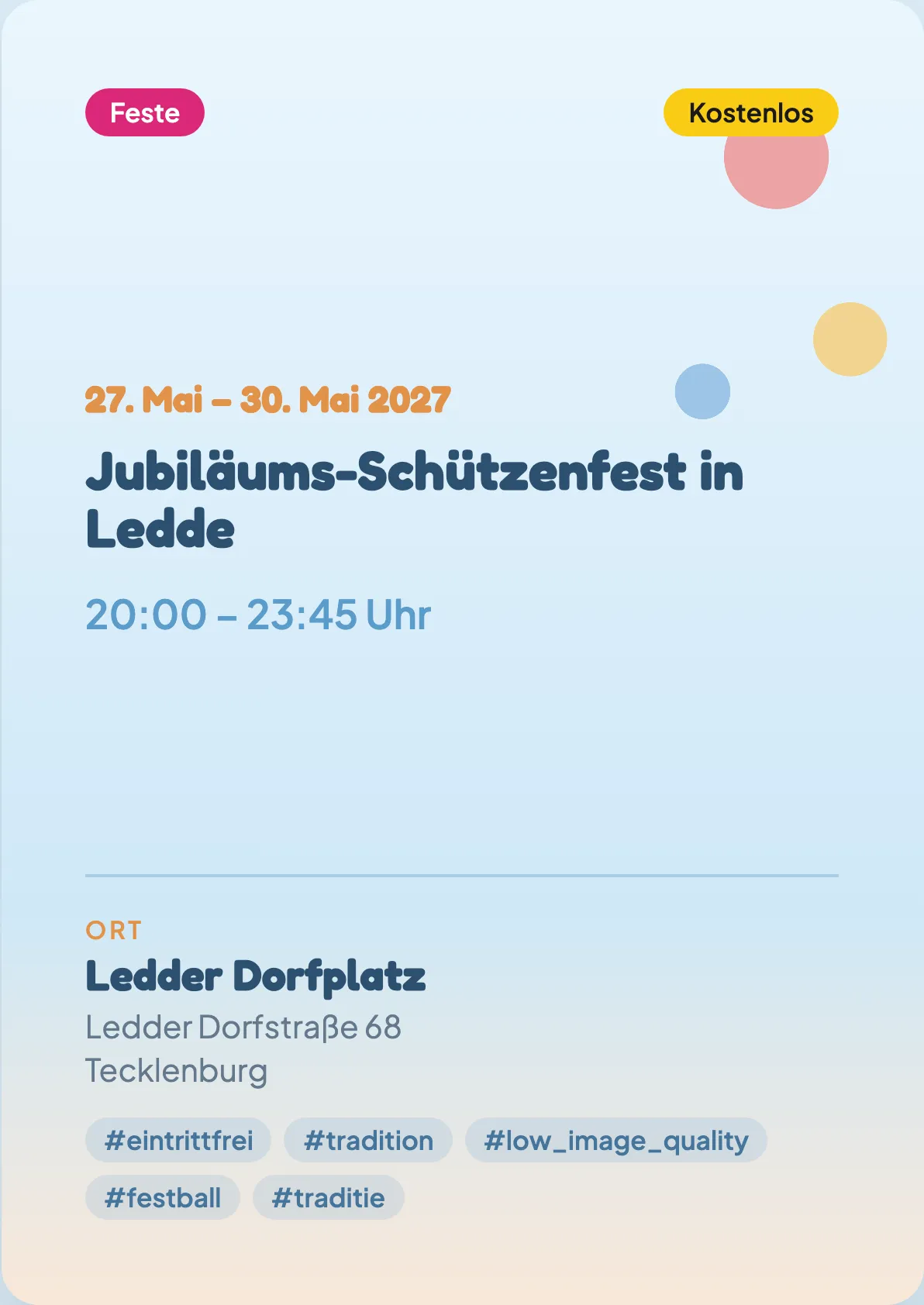 Veranstaltungsflyer