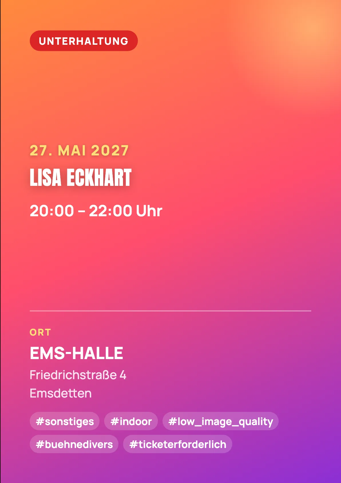Veranstaltungsflyer