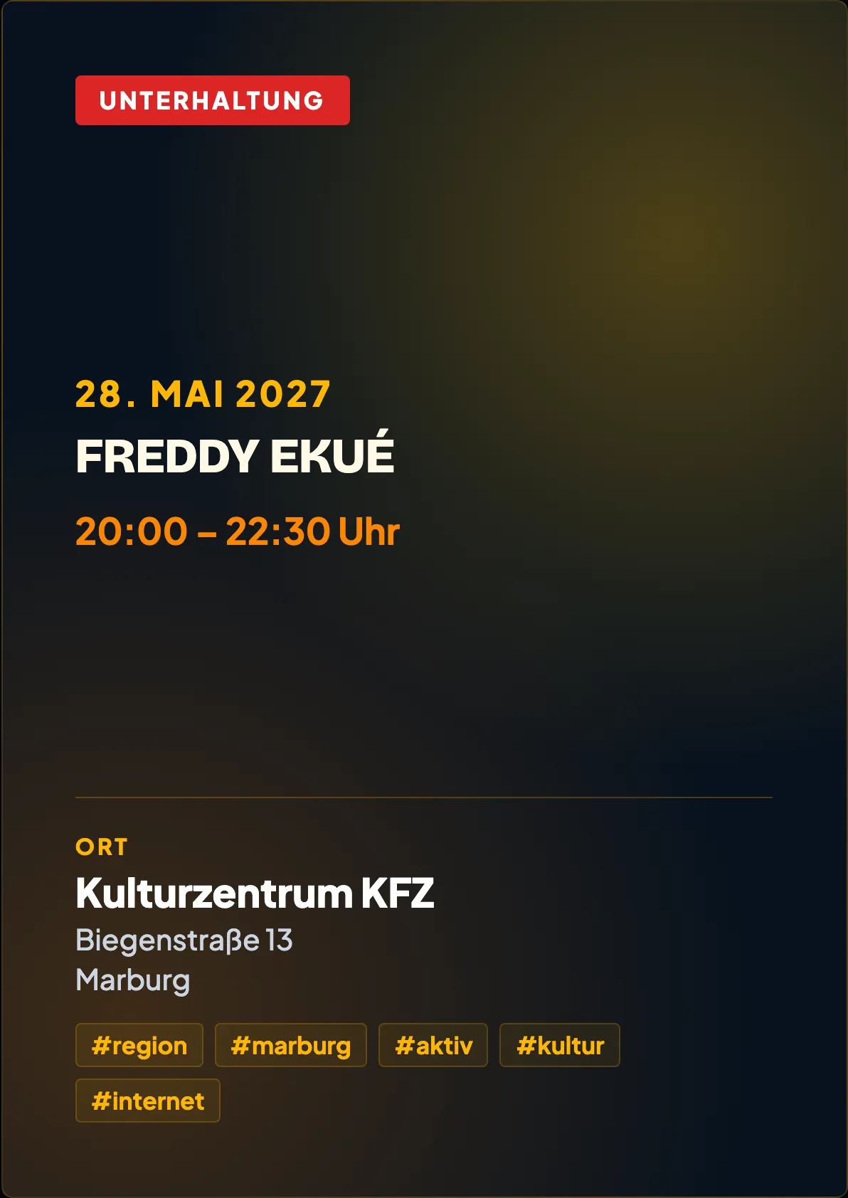 Veranstaltungsflyer