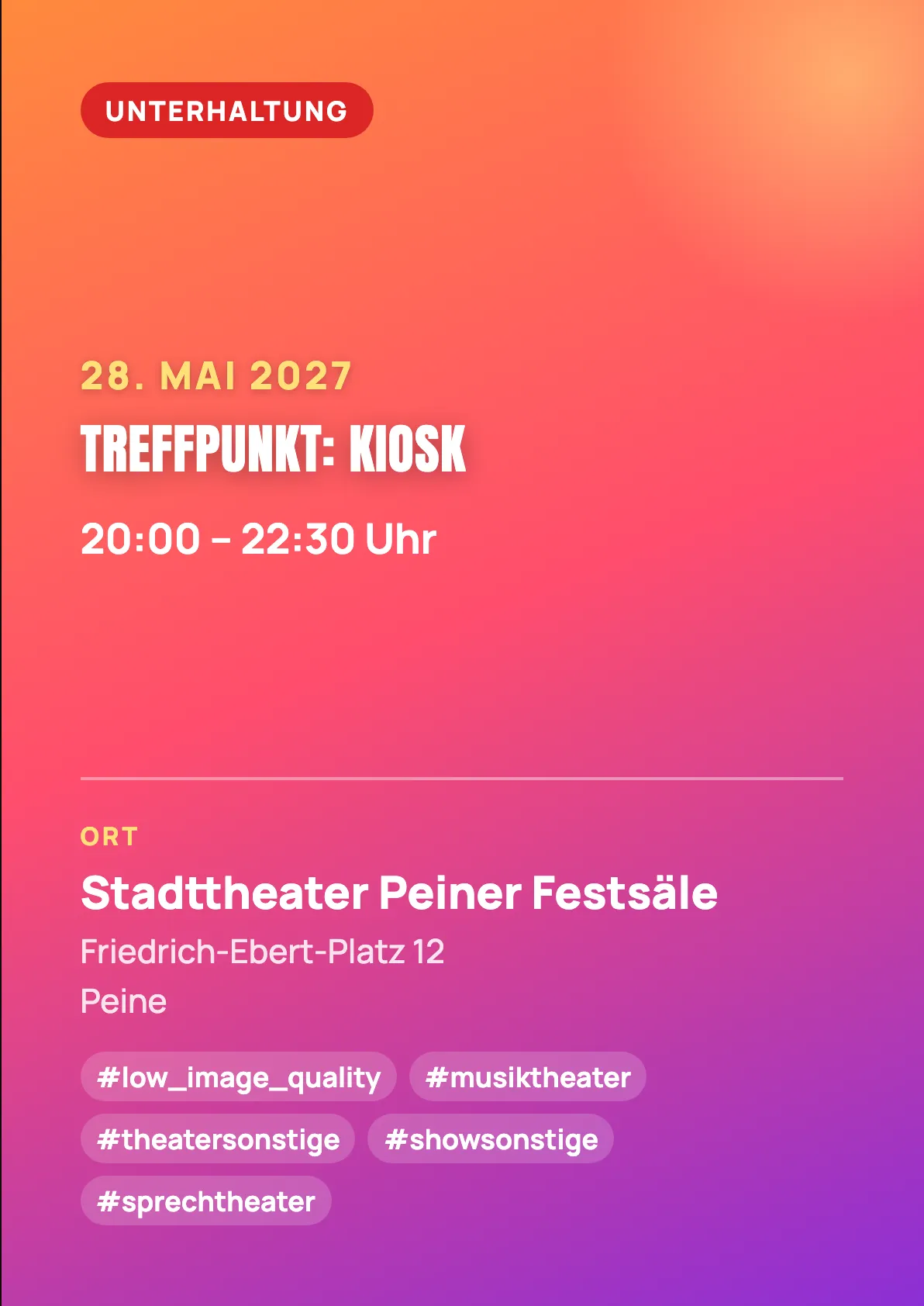 Veranstaltungsflyer