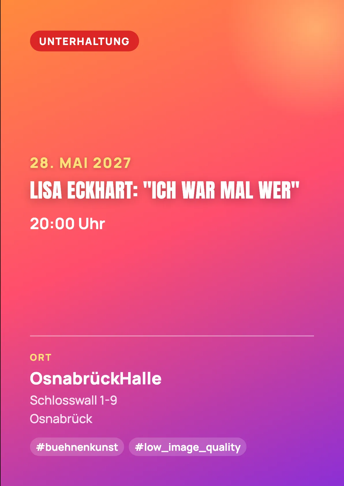 Veranstaltungsflyer