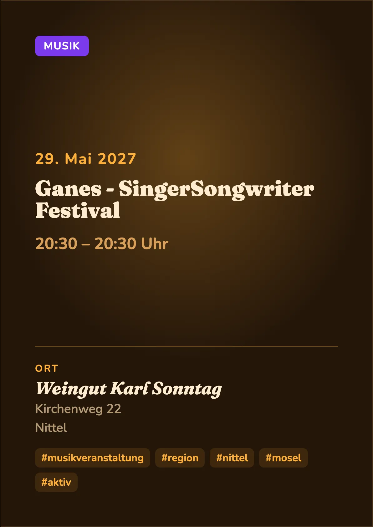 Veranstaltungsflyer