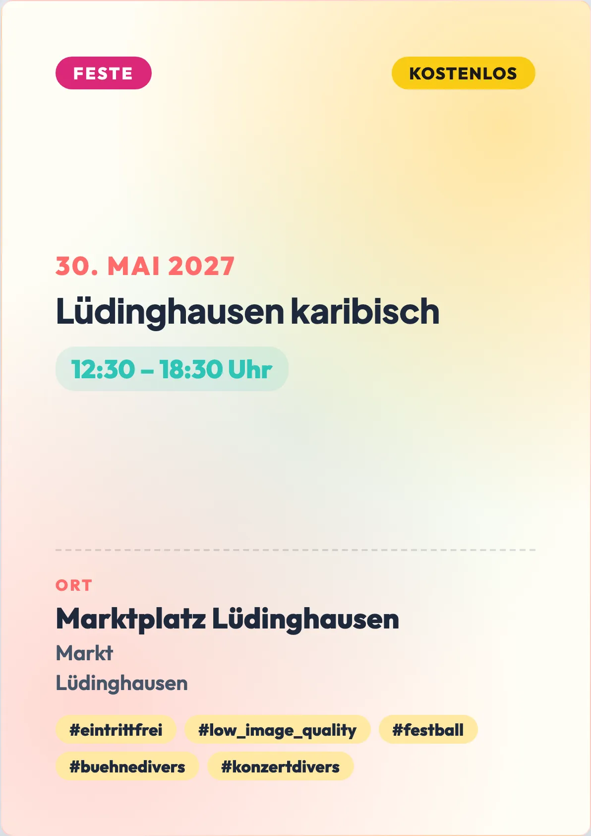 Veranstaltungsflyer